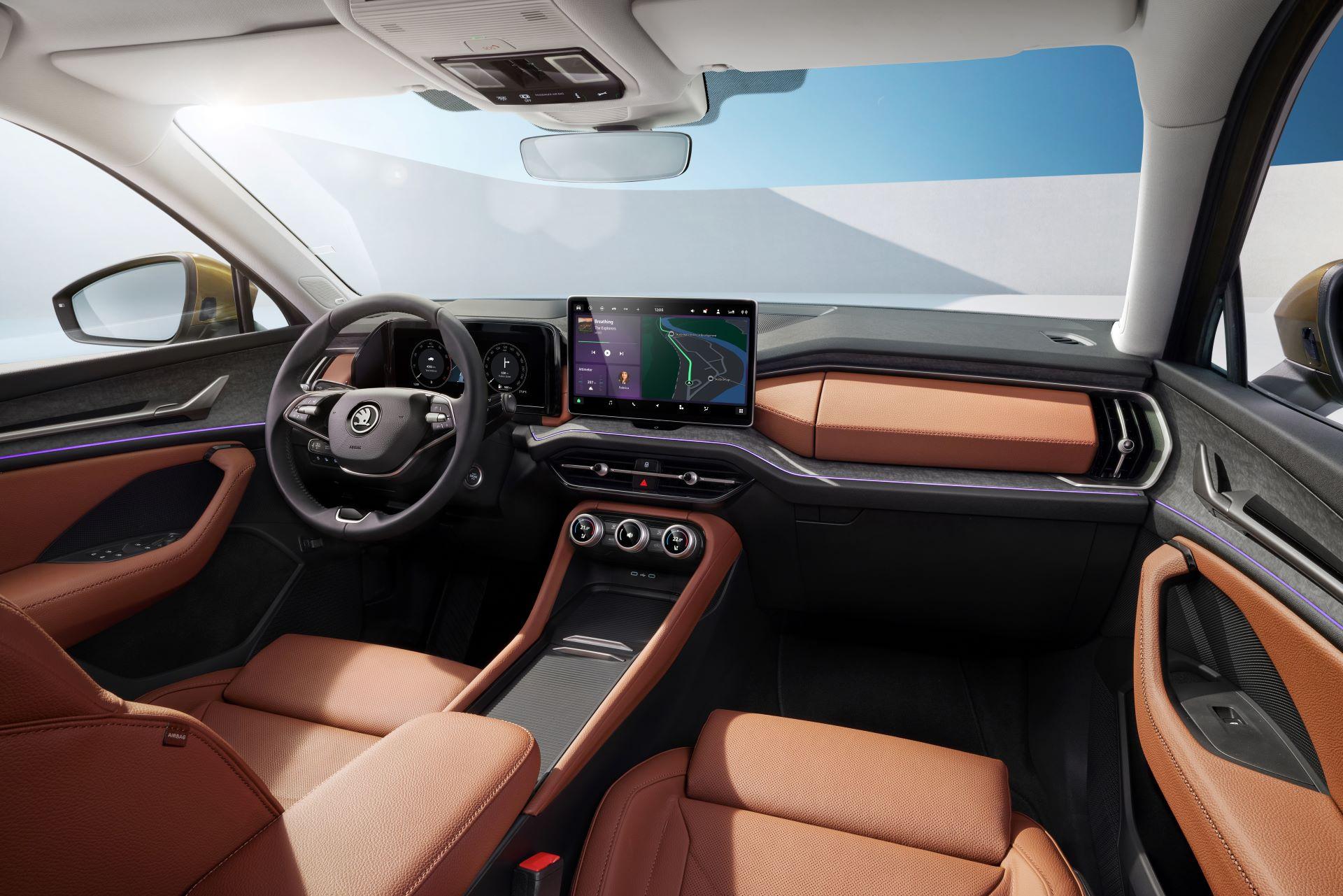 Škoda presents interior highlights of the all-new Kodiaq and Superb generations