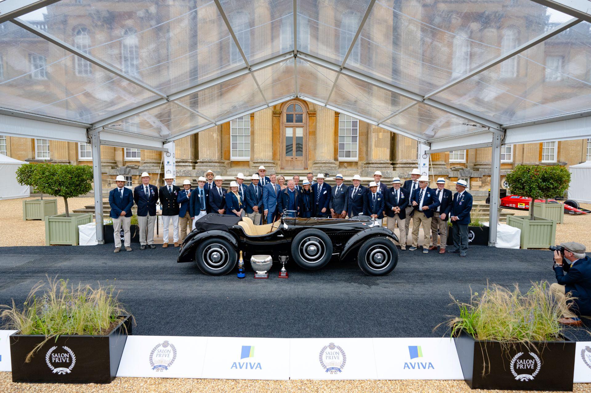 1937 Bugatti owned by JCB’s Lord Bamford wins best of show at Salon Privé Concours presented by Aviva