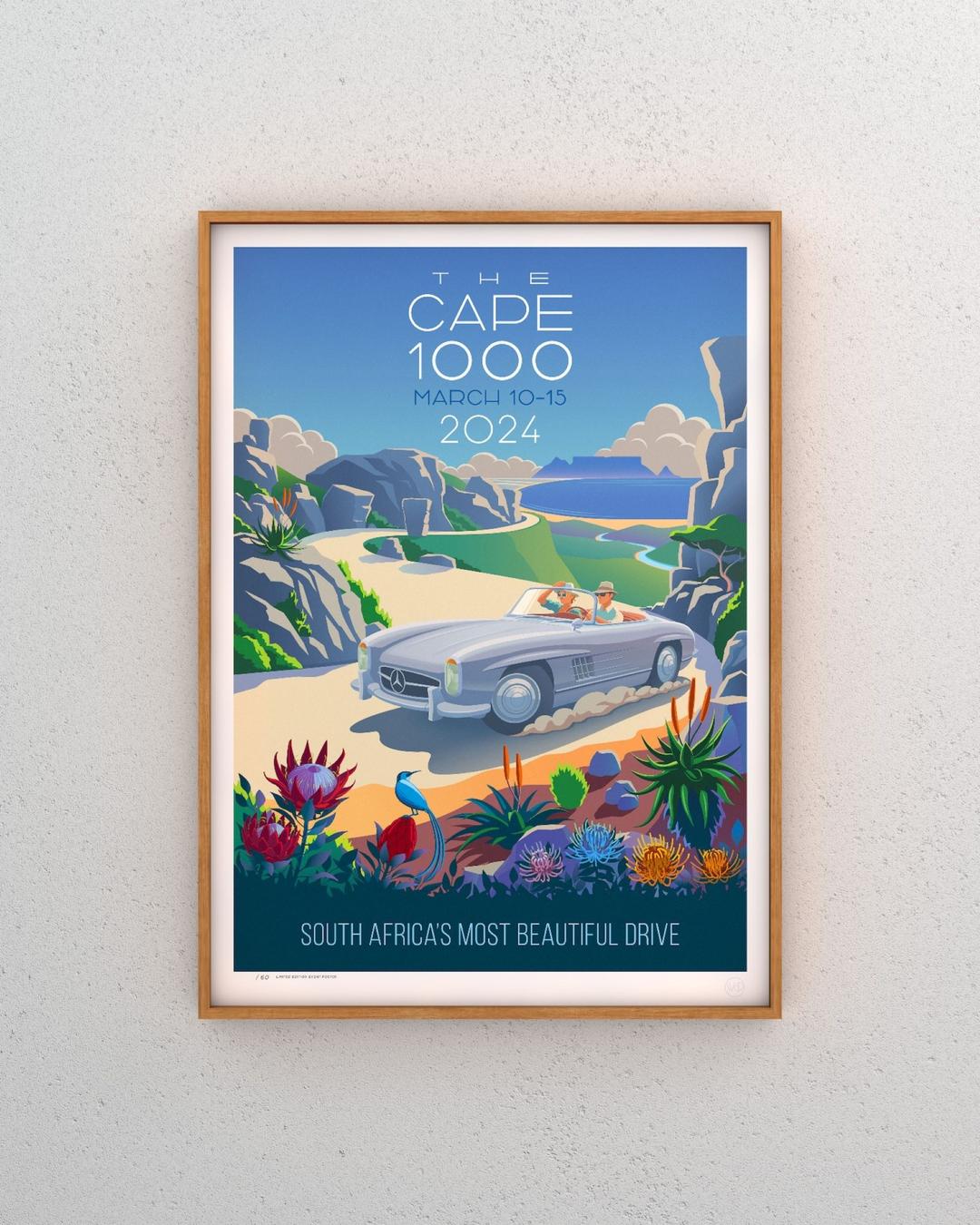 Limited-edition Cape 1000 poster designed by Wayne Du Rand in ...