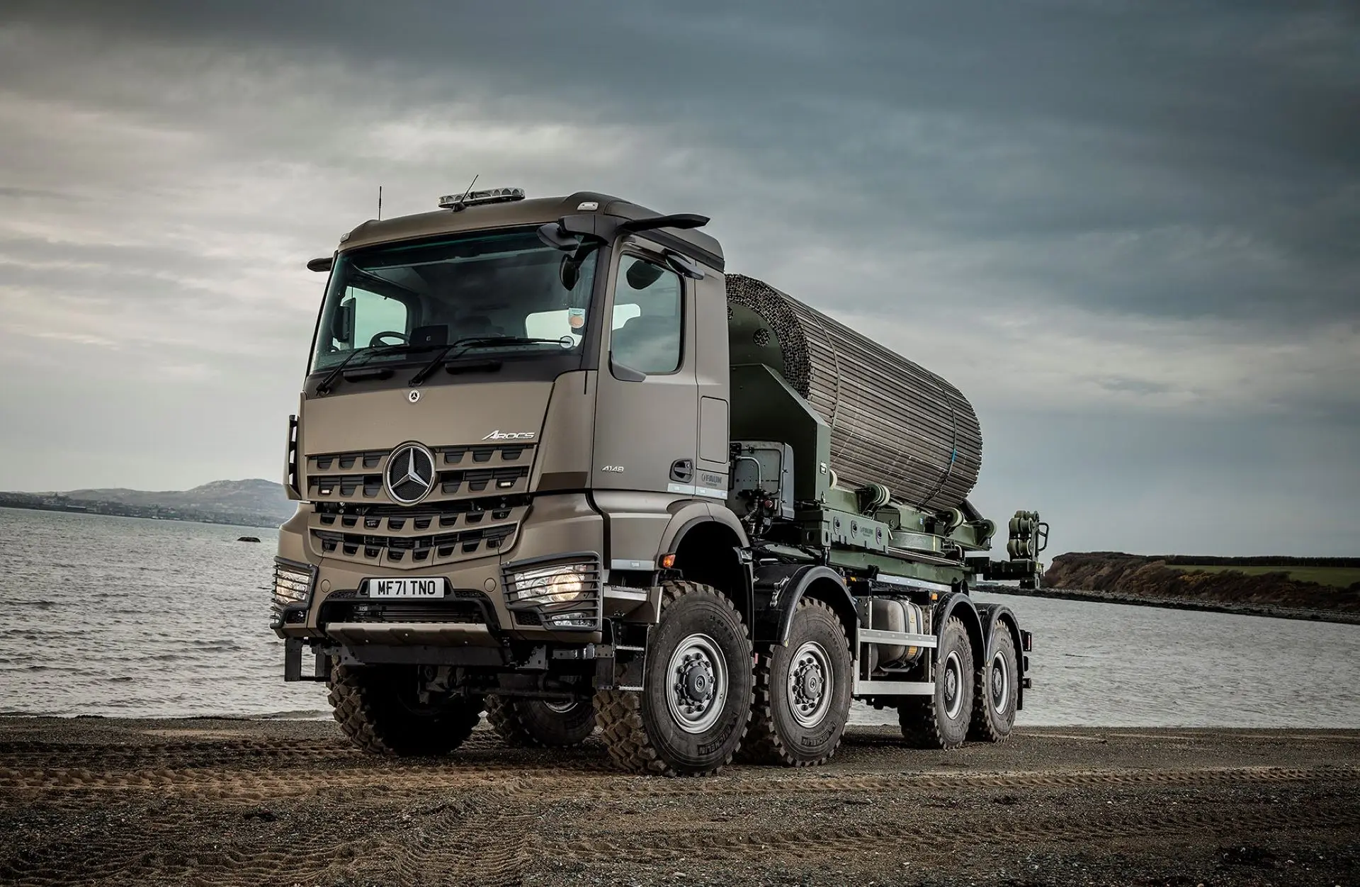 Mighty 8x8 Mercedes Benz Arocs Sets Faun Trackway Limited On The Firmest Of Ground For The Future 1