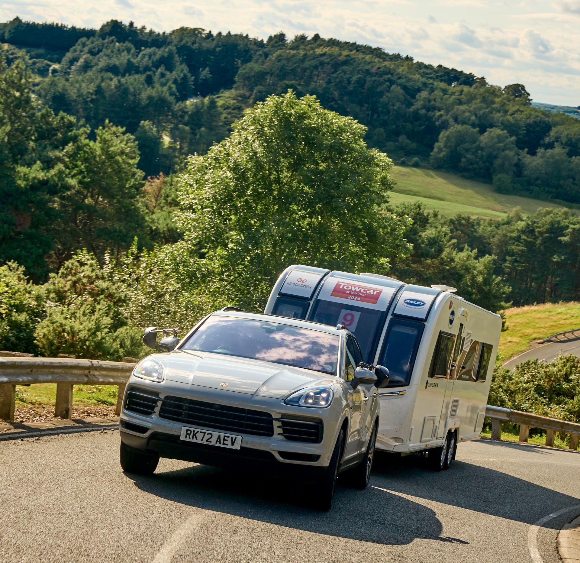 Porsche Cayenne E-Hybrid wins Caravan and Motorhome Club Towcar of the Year 2024