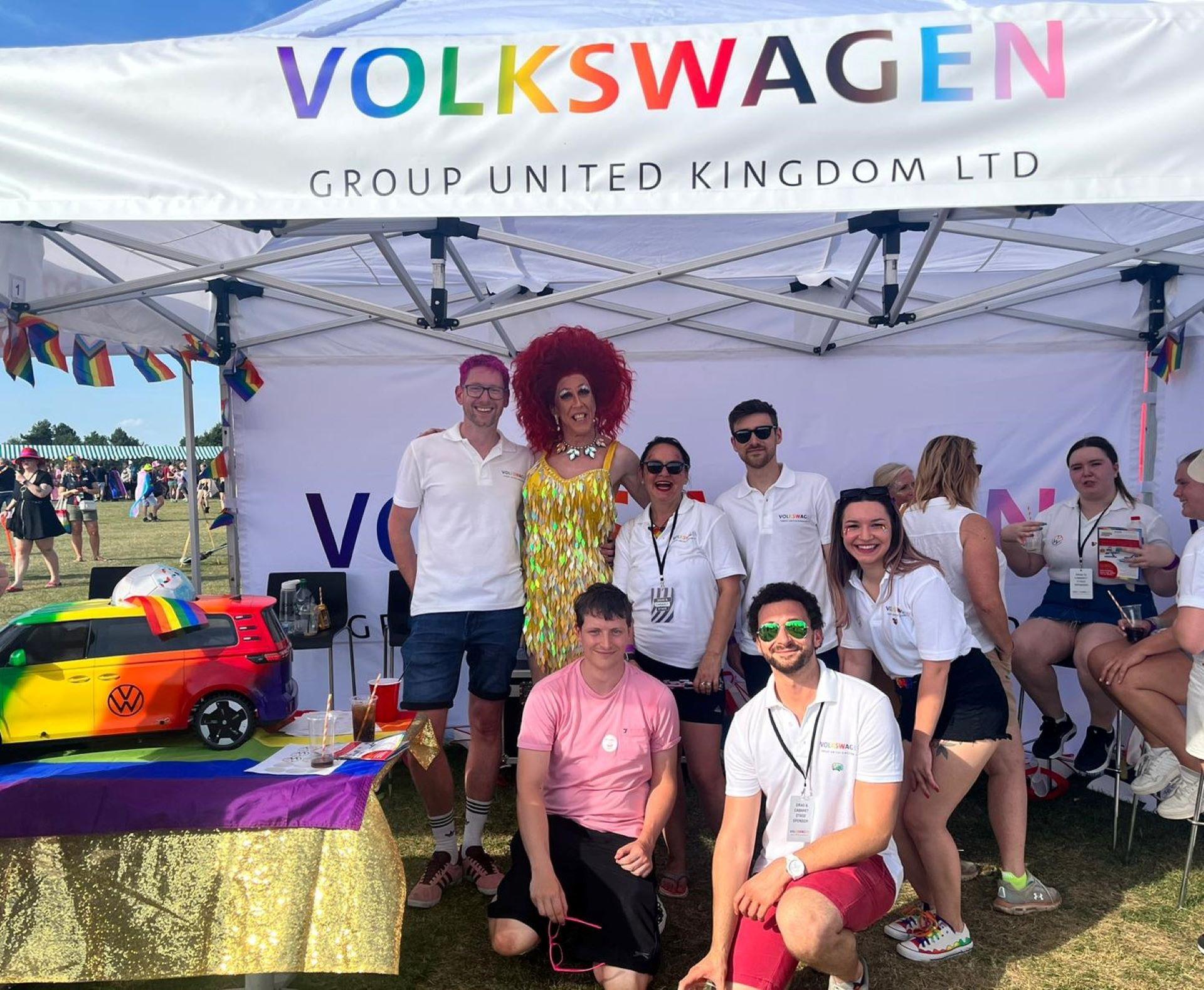 Volkswagen Group UK celebrates diversity, equity and inclusion at the Milton Keynes Pride Festival