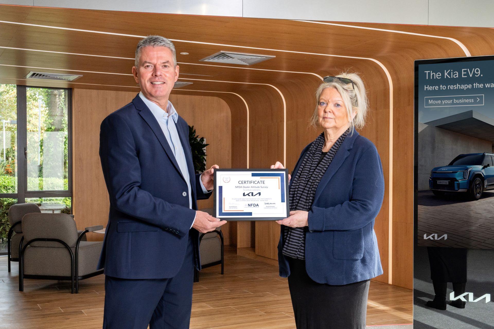 Kia UK named the best brand by dealers