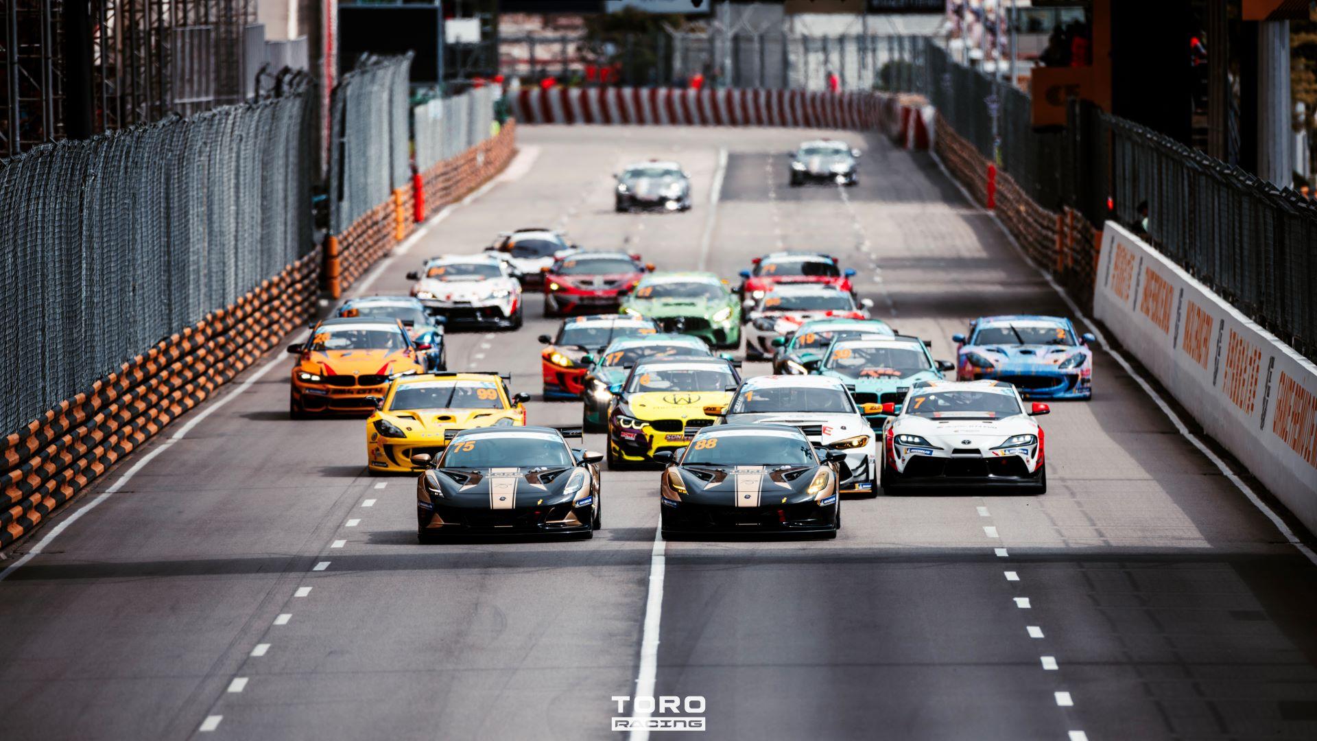 Lotus Emira GT4 takes first and second place in Macau Grand Prix