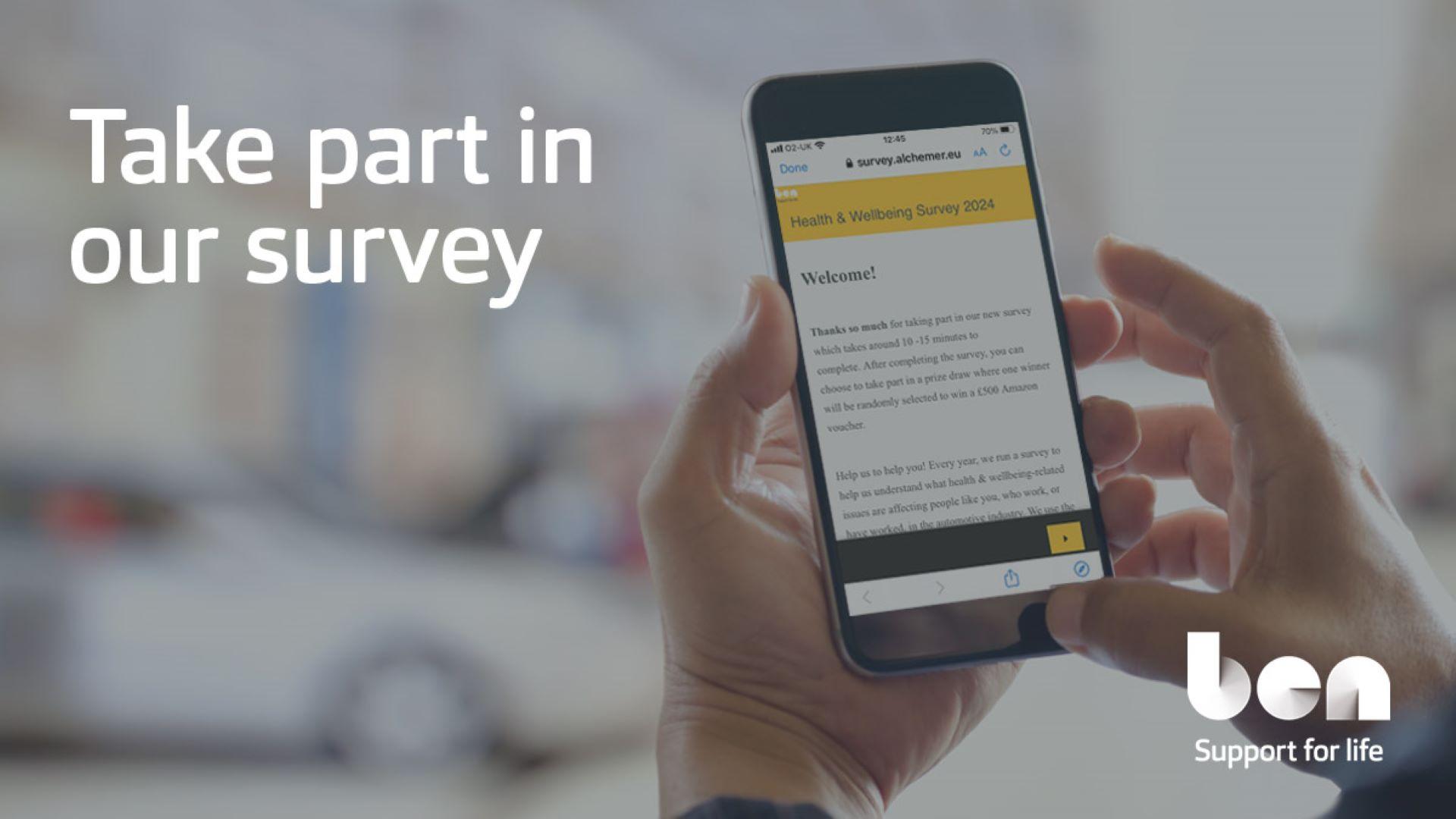 Take part in Ben’s new automotive Health & Wellbeing survey for chance to win £500