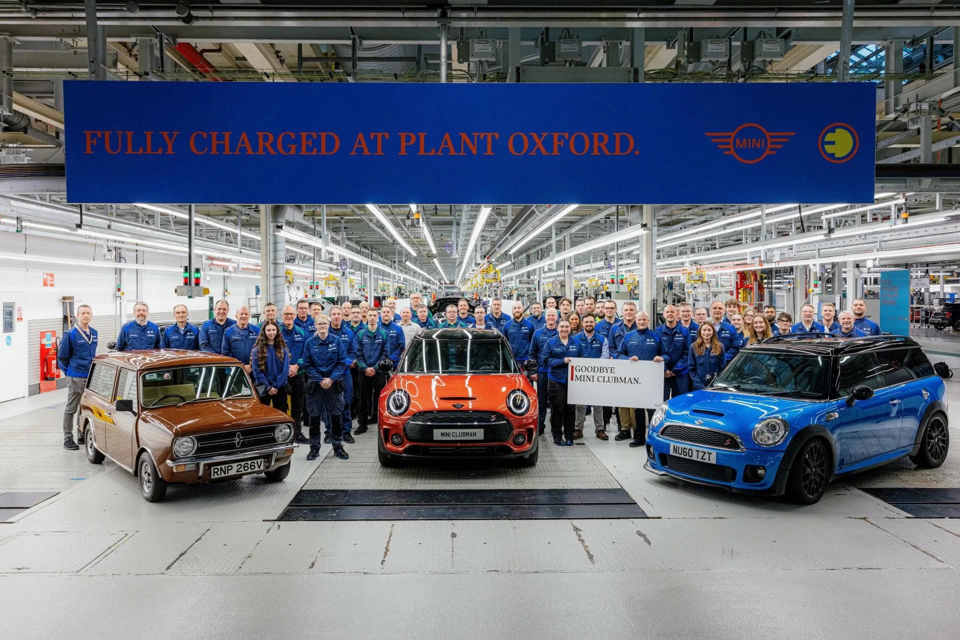 the split doors close on an icon farewell mini clubman