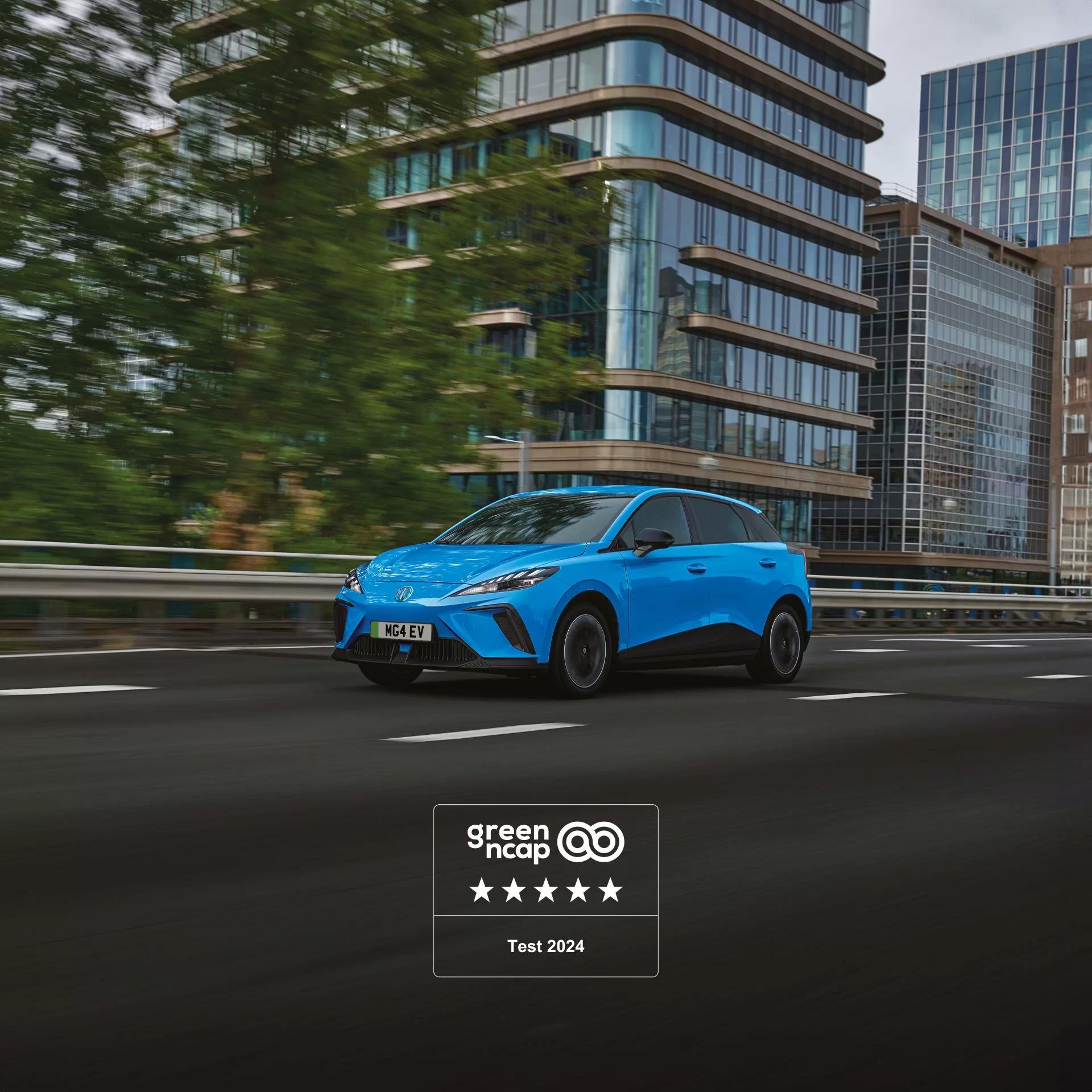Top marks for MG4 EV: 5 stars from Green NCAP