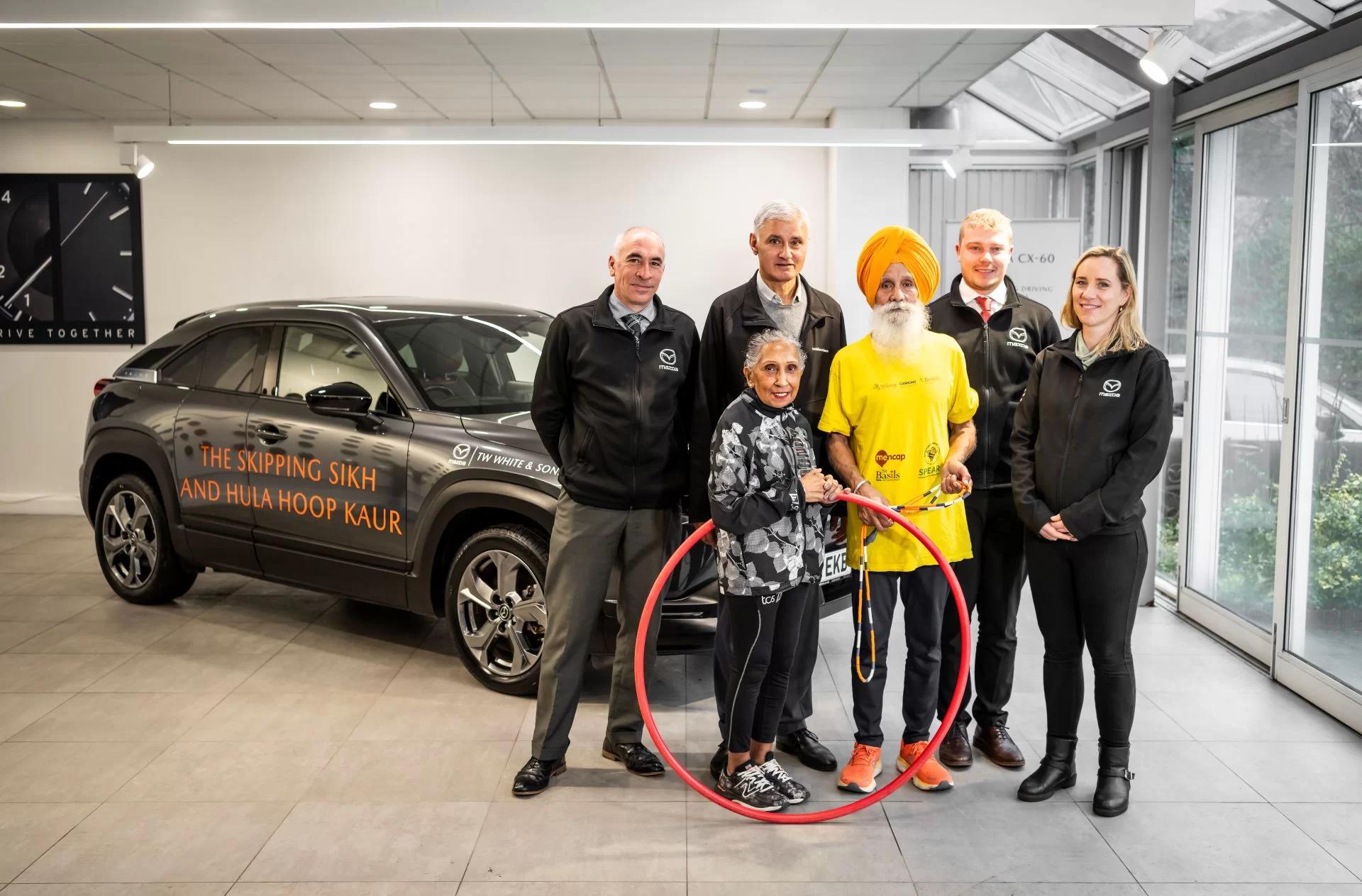 TW White & Sons jumps to support the Skipping Sikh and Hula Hoop Kaur with electric offering