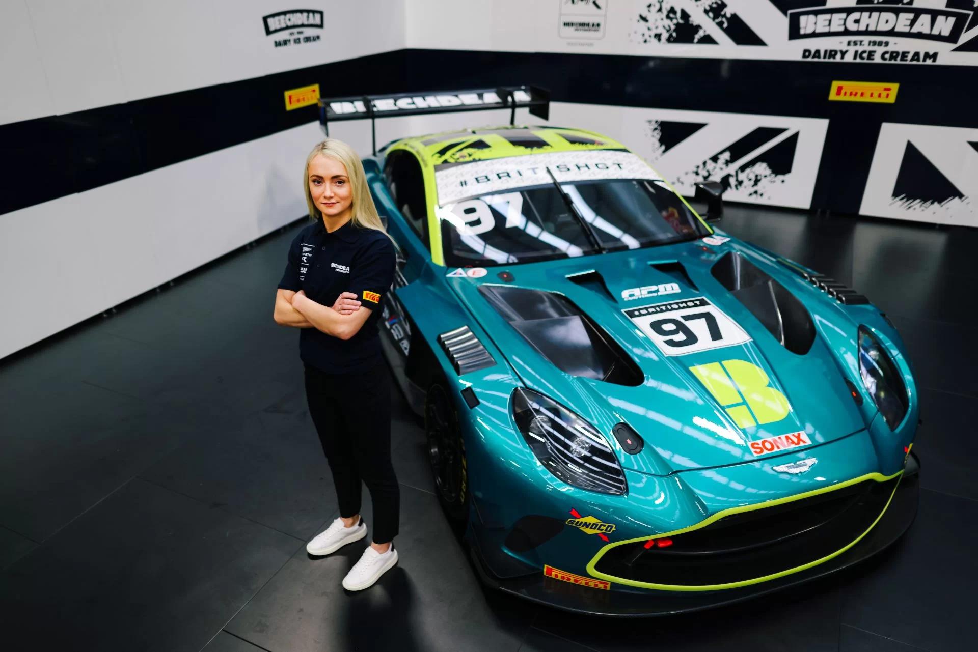 New Aston Martin Vantage GT3 to make British competition debut with Jessica Hawkins and four-time champion Jonny Adam