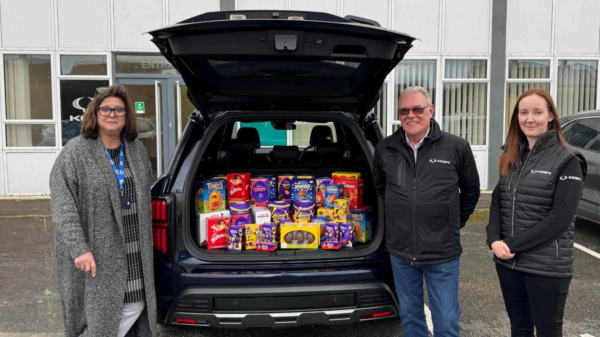 KGM Motors UK Brightens Easter for Local Youth with Generous Easter Egg Donation