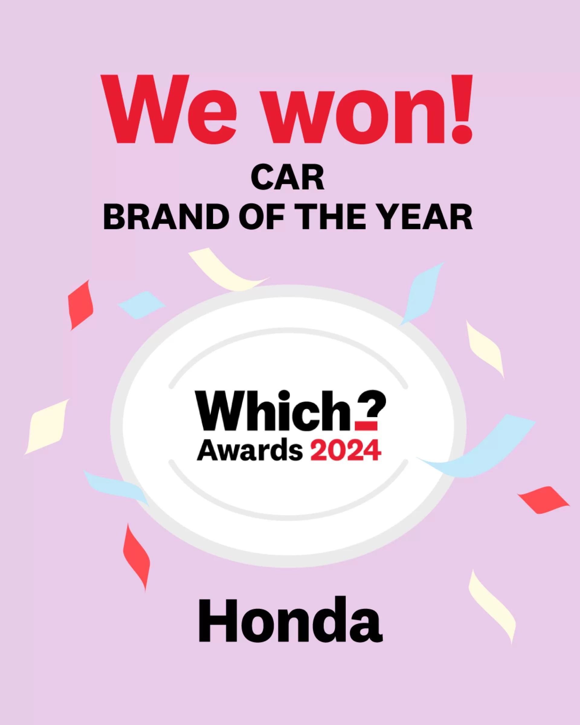 Honda Shines at Which? Awards 2024, Clinching ‘Car Brand of the Year