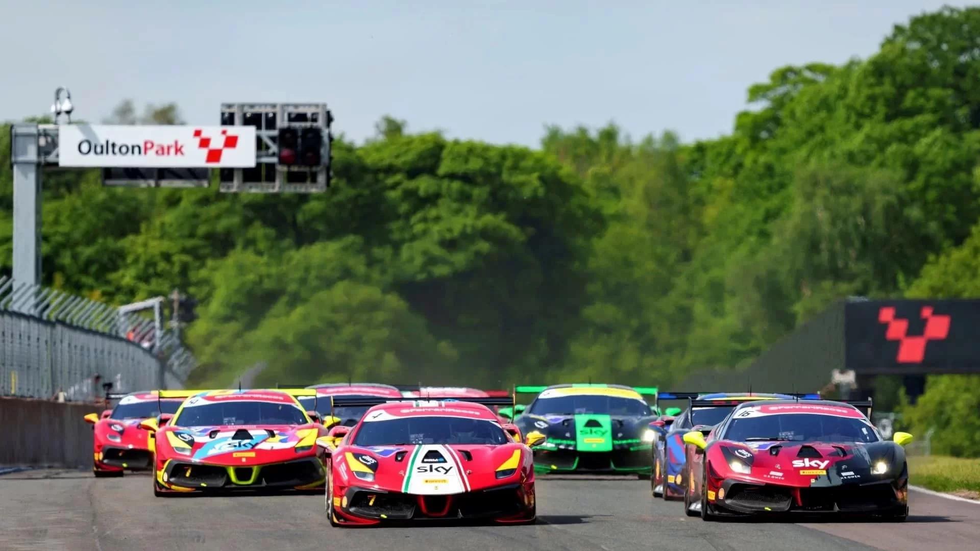 Thrilling Races Await: The 2024 Ferrari UK Challenge Continues at Oulton Park