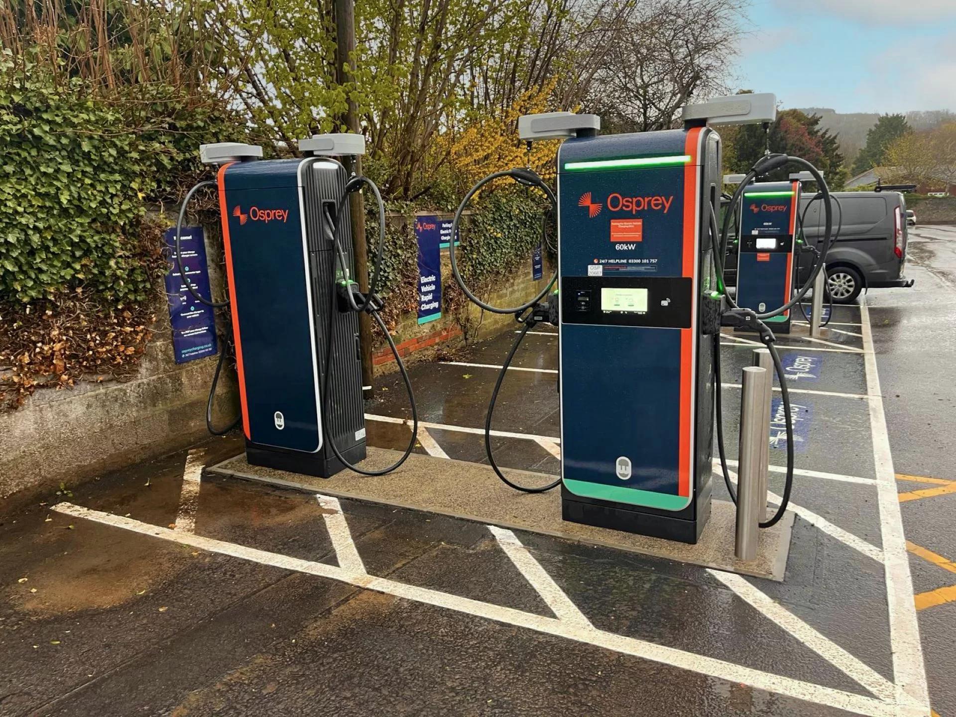 NewRiver and Osprey Charging Network Debut EV Rapid Charging Site in Warminster