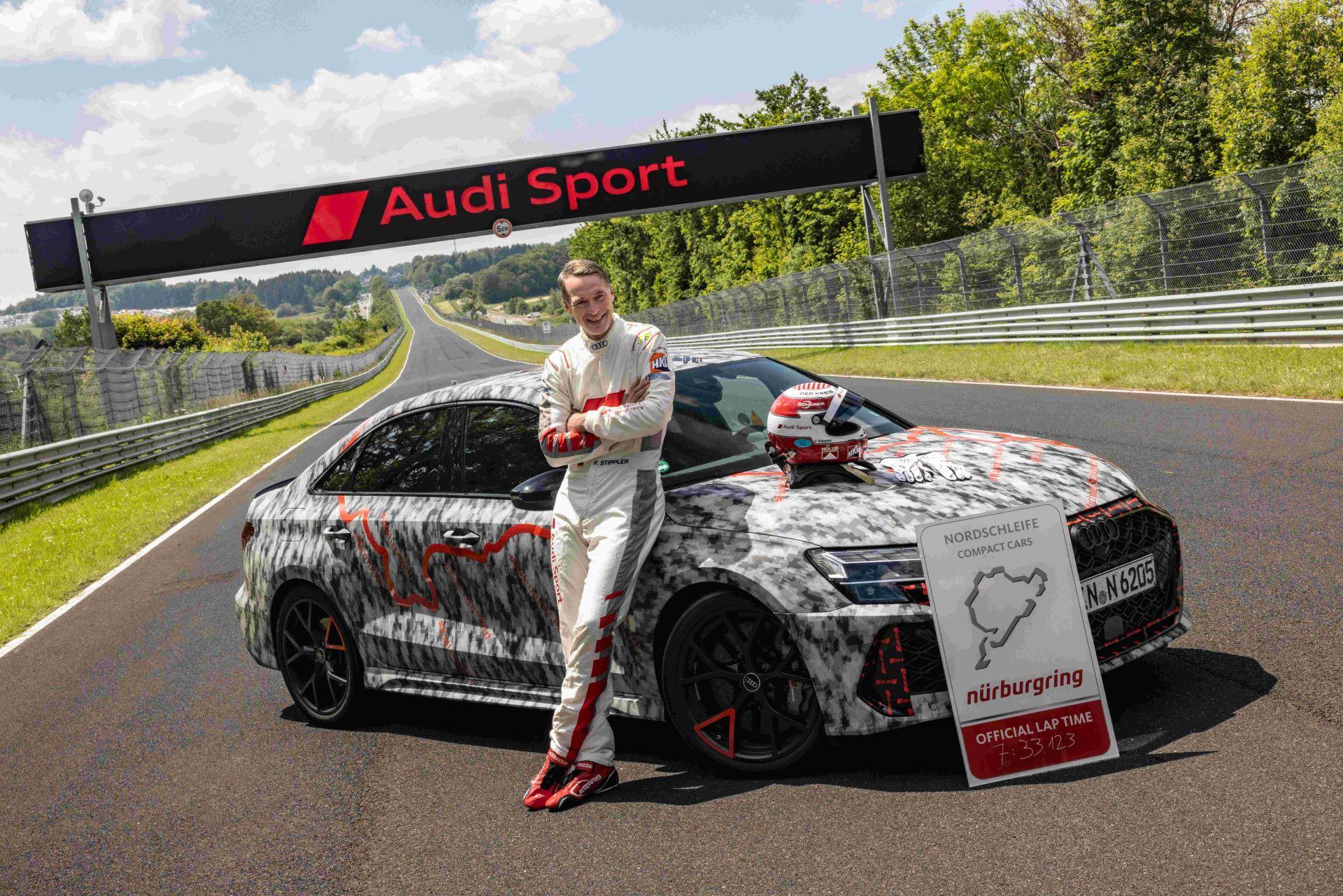 Unleashing Performance: Audi RS 3 Preproduction Model Sets Nürburgring Lap Record