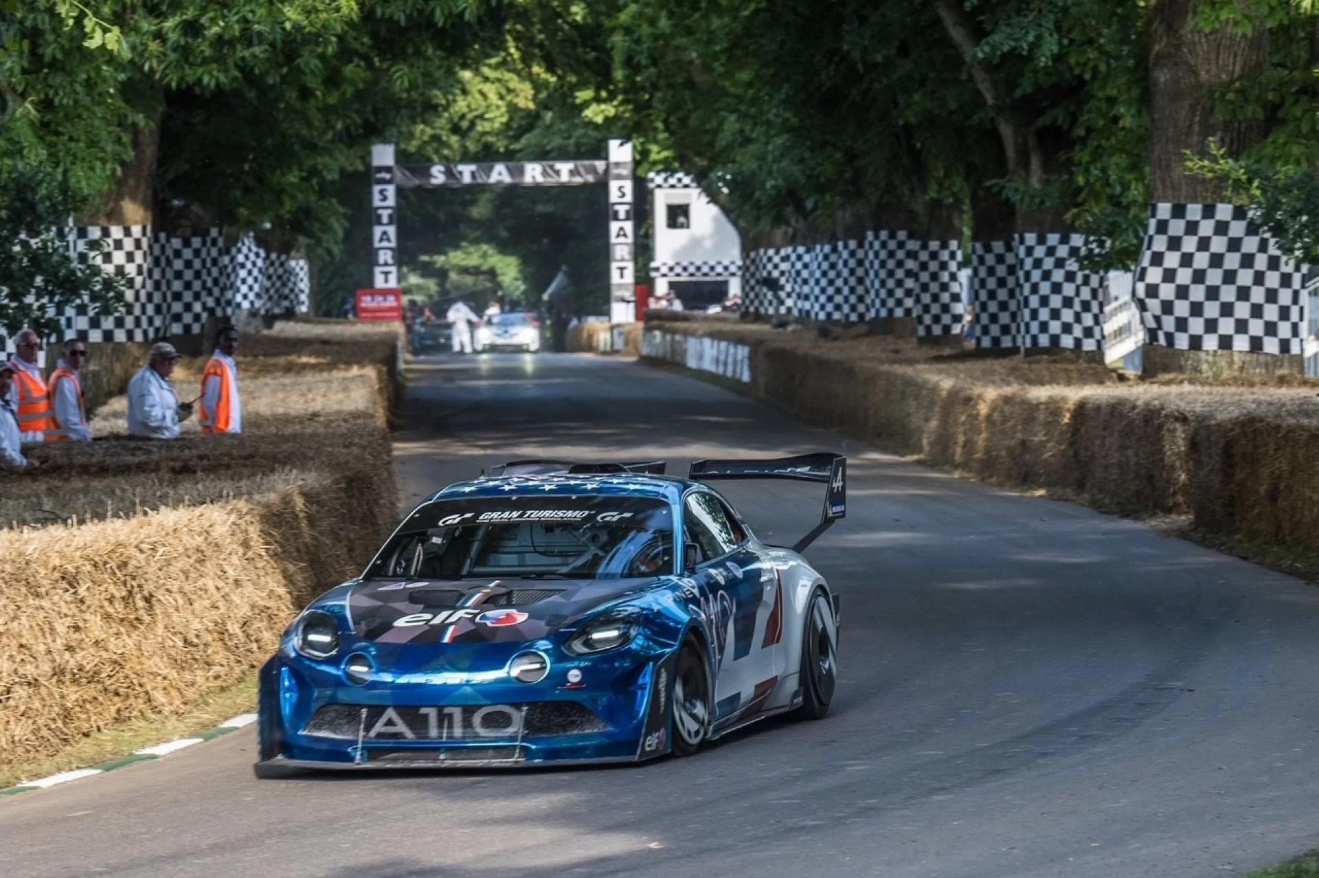 Alpine A110 Pikes Peak Stuns at Goodwood with Rapid Ascent