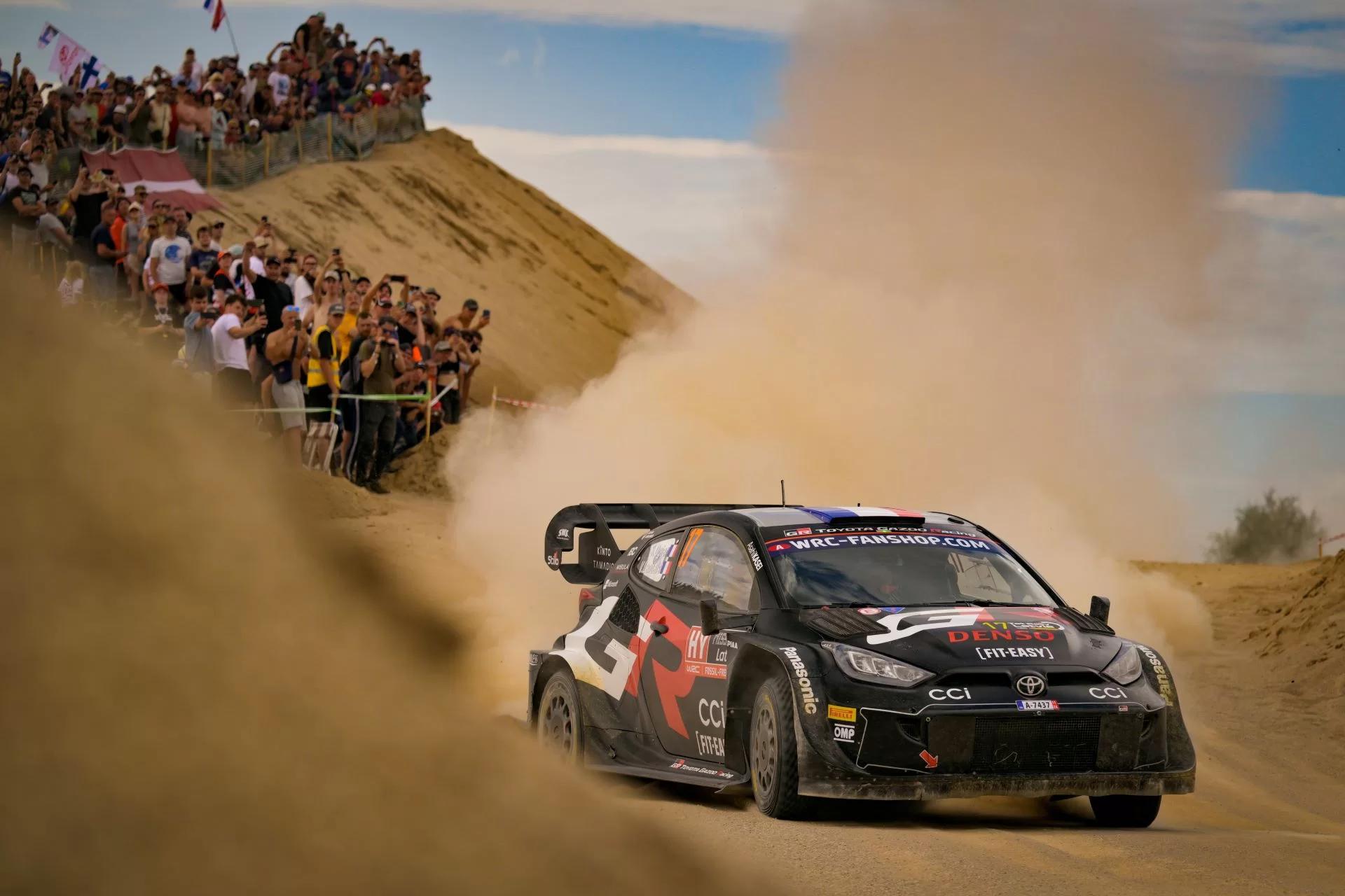 Rovanperä and Ogier Propel Toyota to Top Spots in Inaugural Rally Latvia