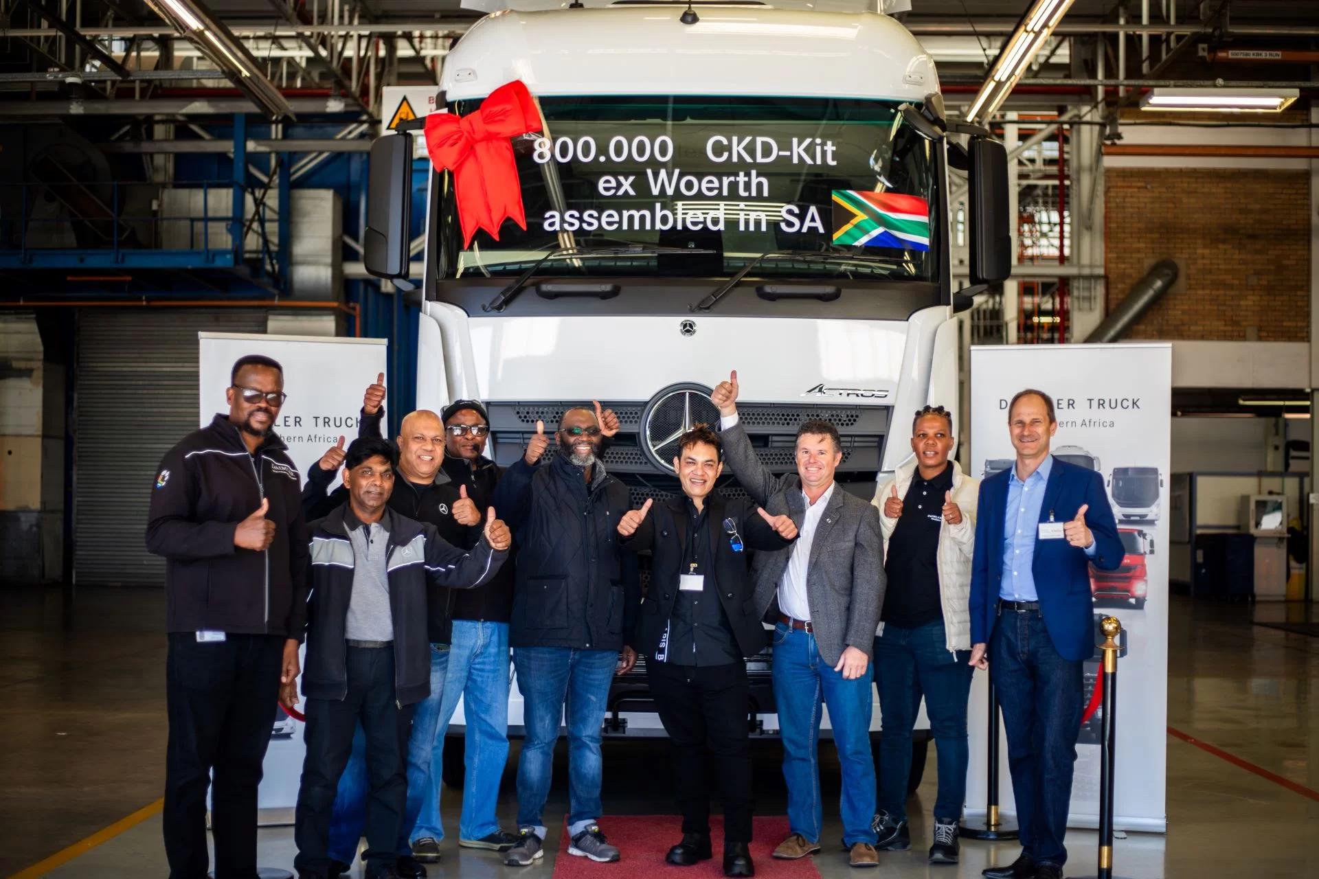Mercedes-Benz Trucks Celebrates 800,000th CKD Unit Milestone with Special Actros Rollout in South Africa