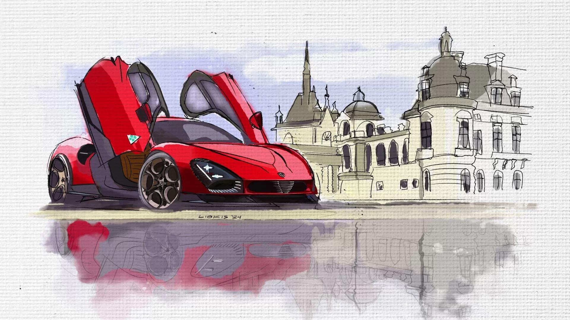 Alfa Romeo’s Grand Showcase at Chantilly Arts & Élégance Richard Mille 2024