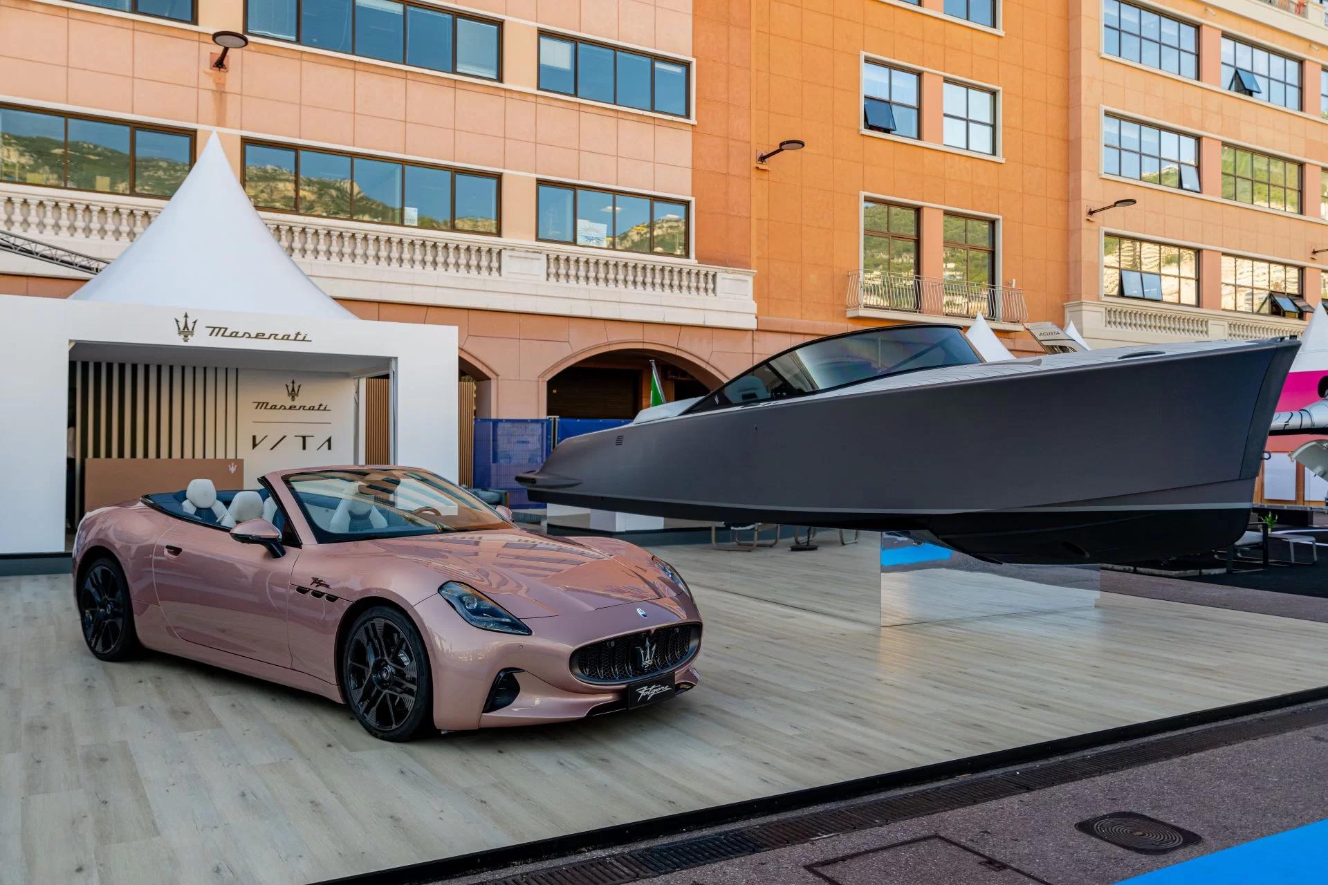 Maserati Electrifies Monaco: The GranCabrio Folgore and TRIDENTE Powerboat Debut at Monaco Yacht Show 2024