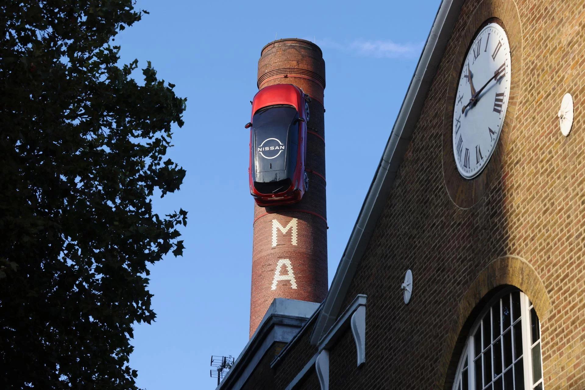 Nissan Qashqai Soars Above London in Spectacular Truman Brewery Stunt