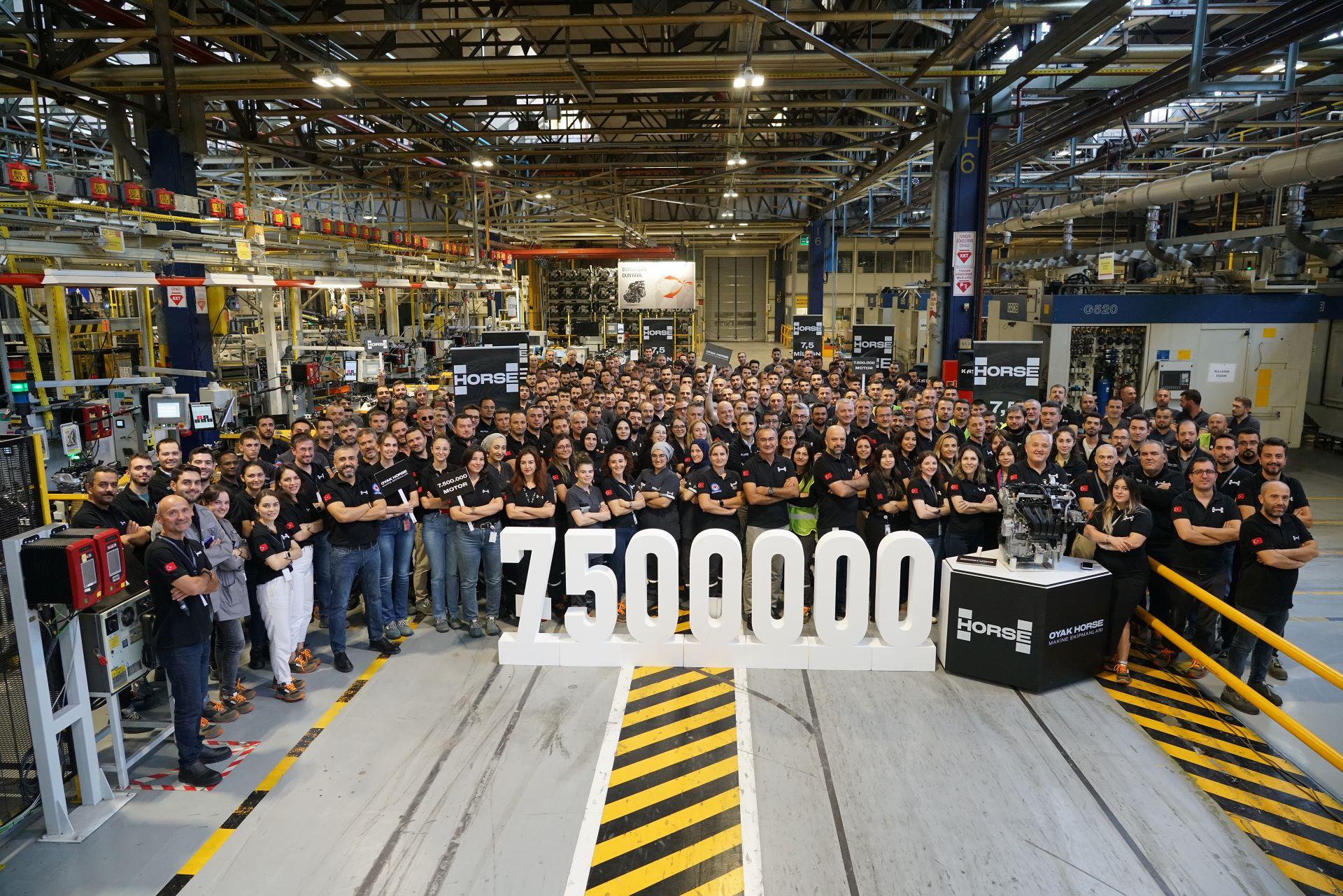 OYAK HORSE Plant in Bursa Celebrates Production Milestone of 7.5 Million Engines