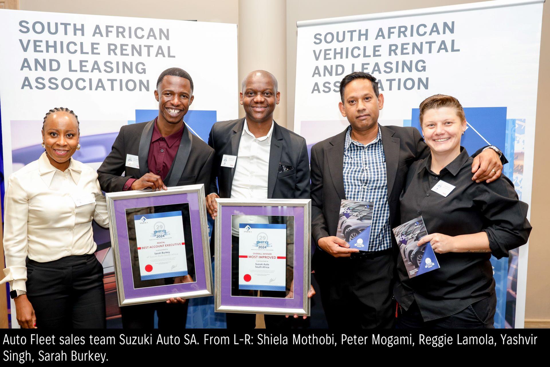 Suzuki Auto South Africa Triumphs at SAVRALA MOTY 2024 Awards
