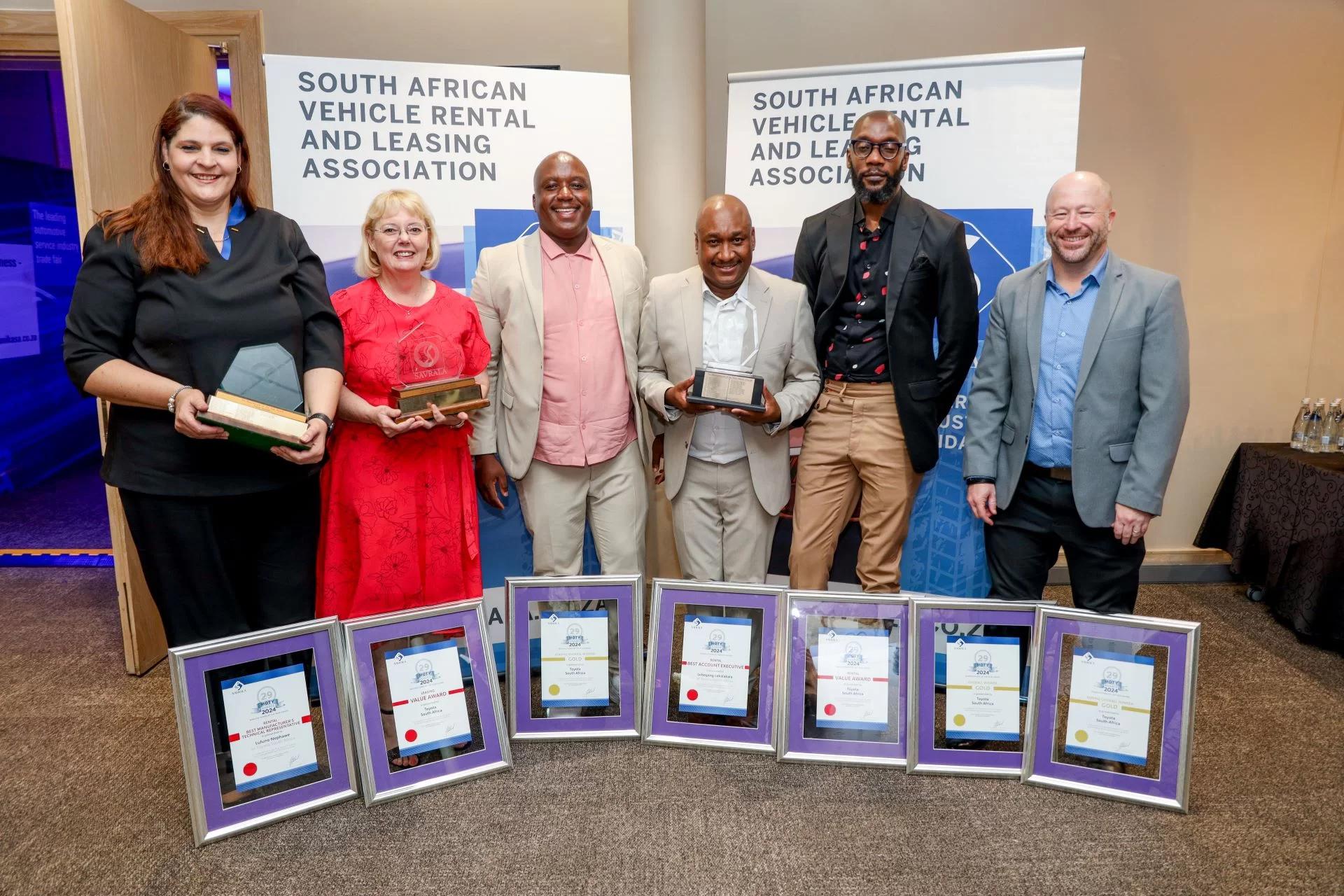 Toyota South Africa Motors Wins Gold, Named Manufacturer of the Year at 2024 SAVRALA Awards