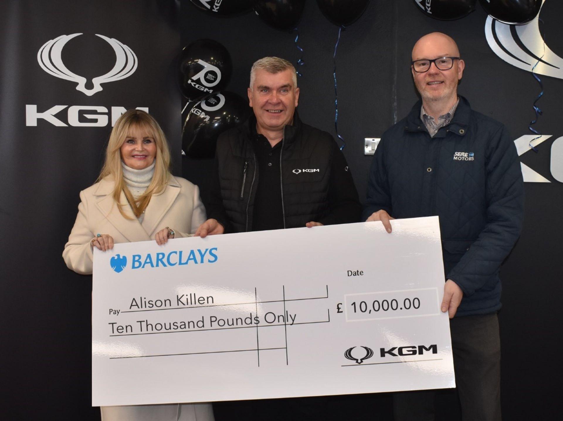 KGM Motors UK Celebrates 70th Anniversary with £10,000 Prize for Lucky Customer