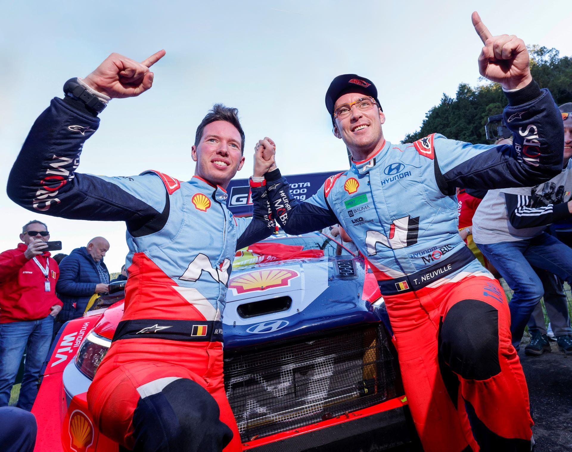 Thierry Neuville and Martijn Wydaeghe Secure Historic FIA World Rally Championship Titles for Hyundai Motorsport