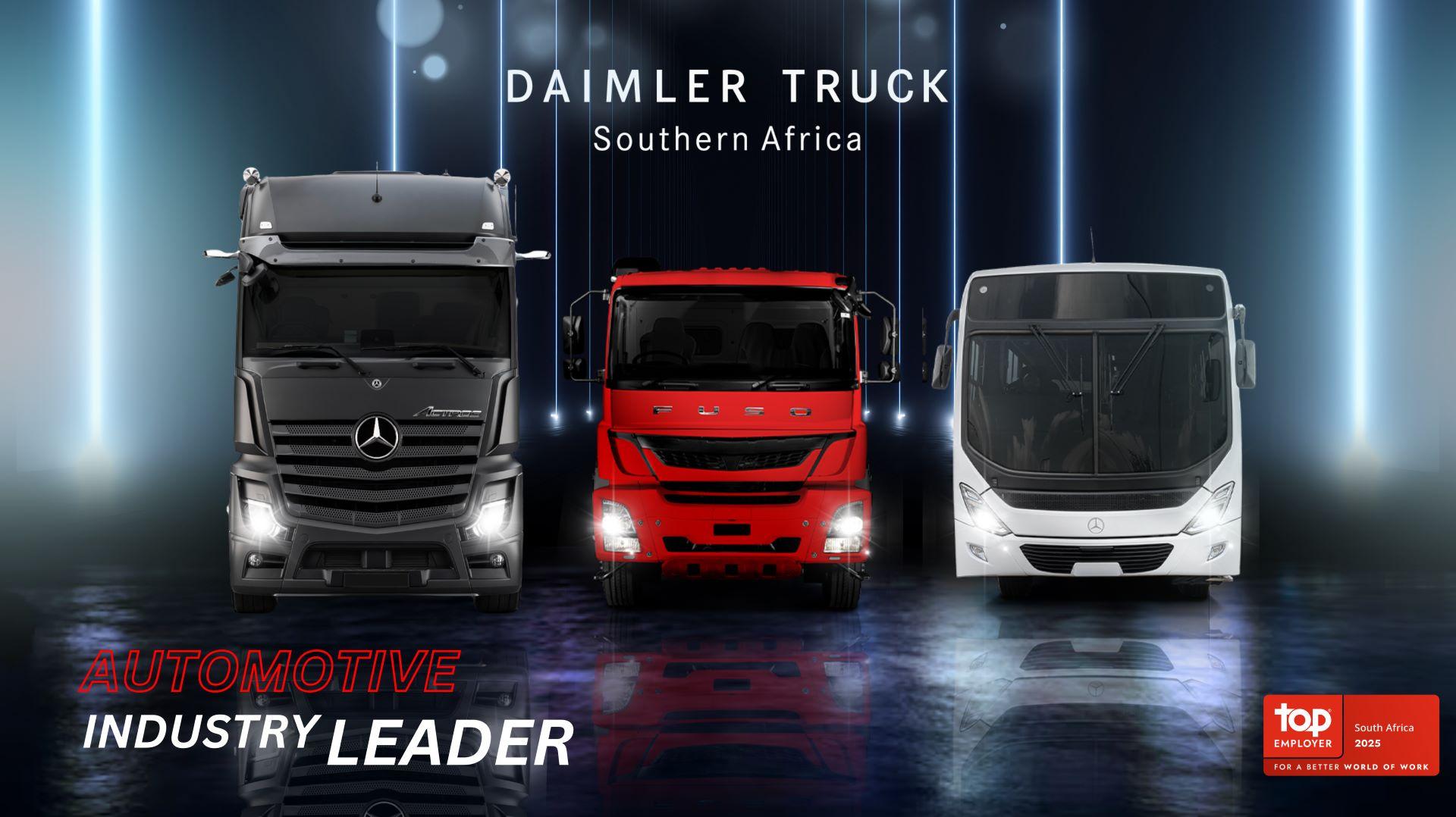 Daimler Truck Southern Africa Reigns Supreme as Top Employers Automotive Industry Leader for 2025