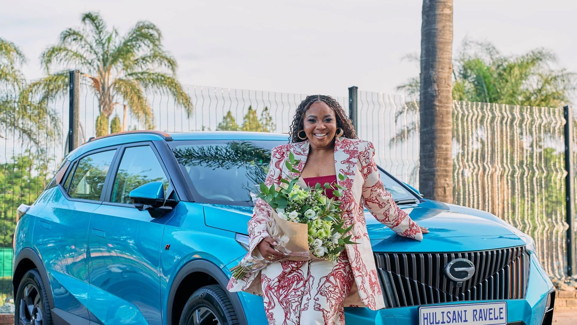 Hulisani Ravele Joins GAC Motor South Africa as Brand Ambassador for the Launch of the GAC EMZOOM