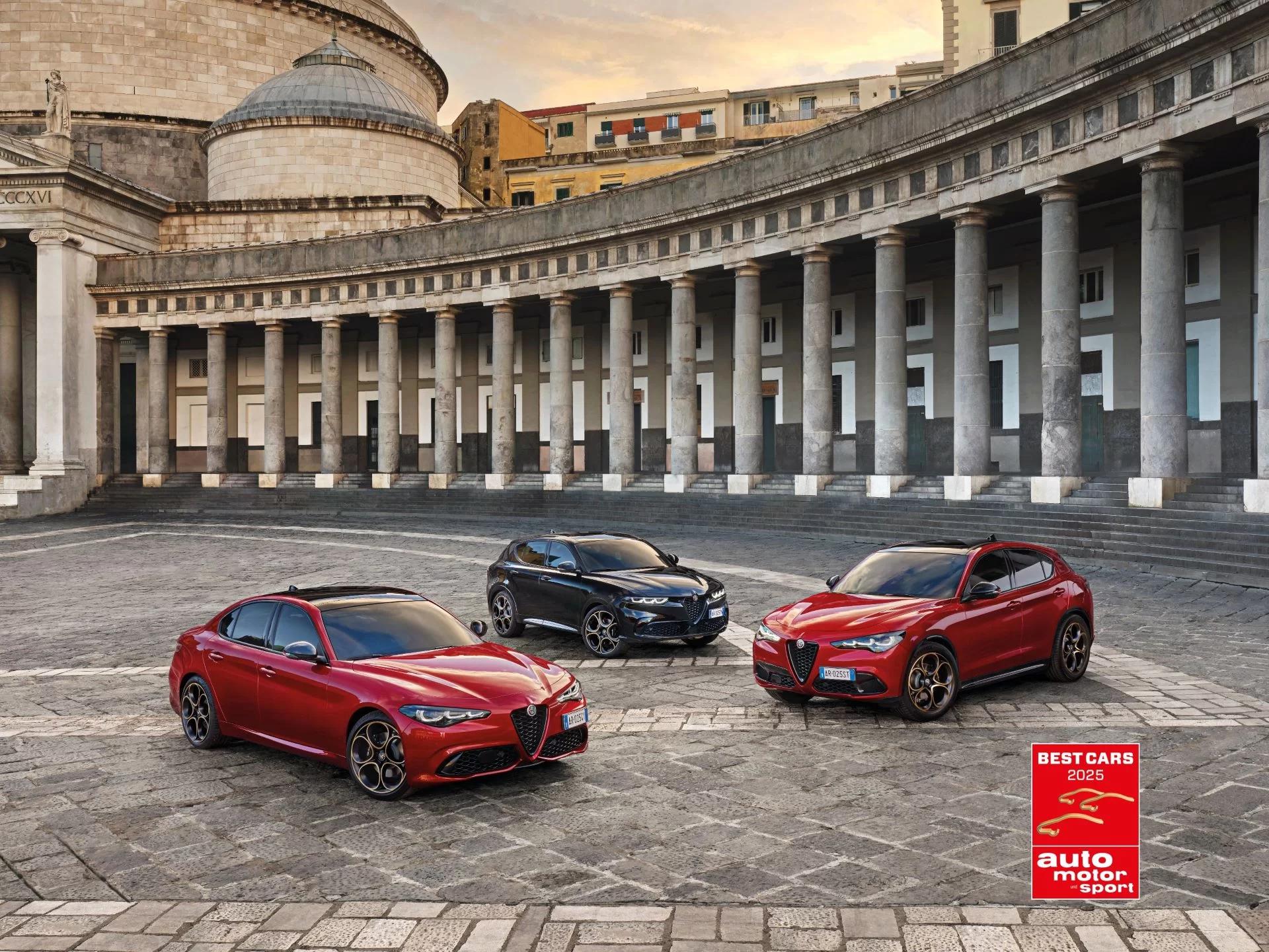 Alfa Romeo Scores a Hat-Trick at the Port of Hamburg: Three “Best Cars” Awards from auto motor und sport