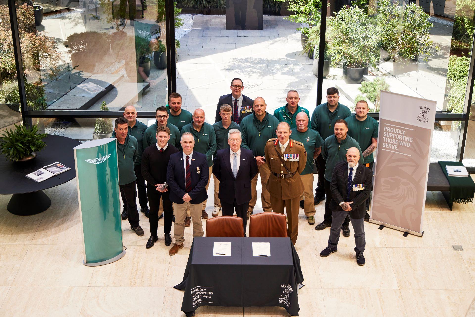 Aston Martin Signs Armed Forces Covenant, Strengthening Support for Veterans and Military Families