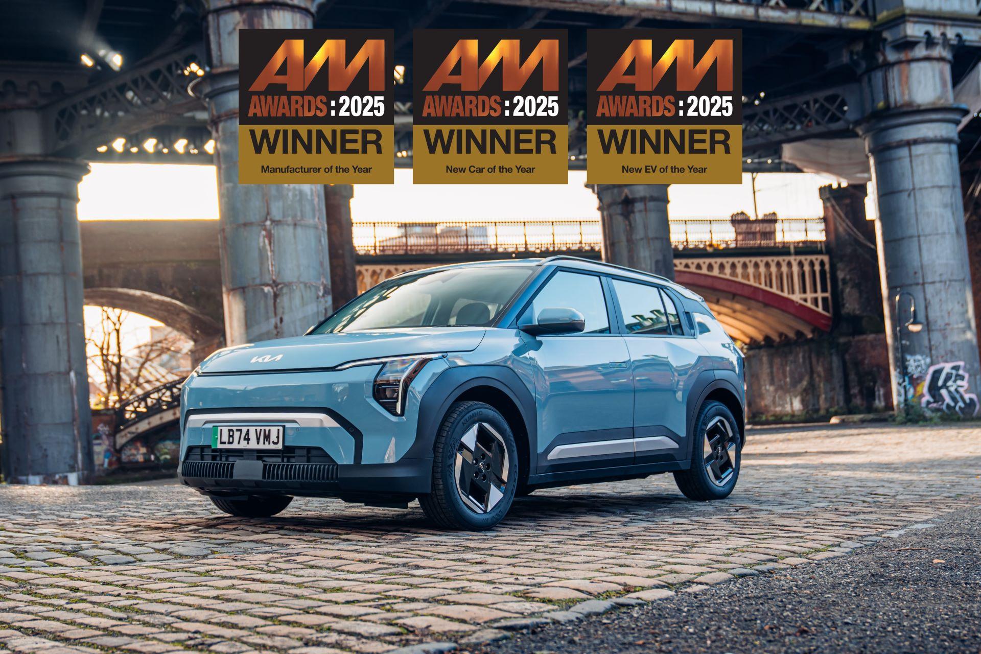Kia UK Continues Award-Winning Streak with Triple Triumph at the 2025 AM Awards