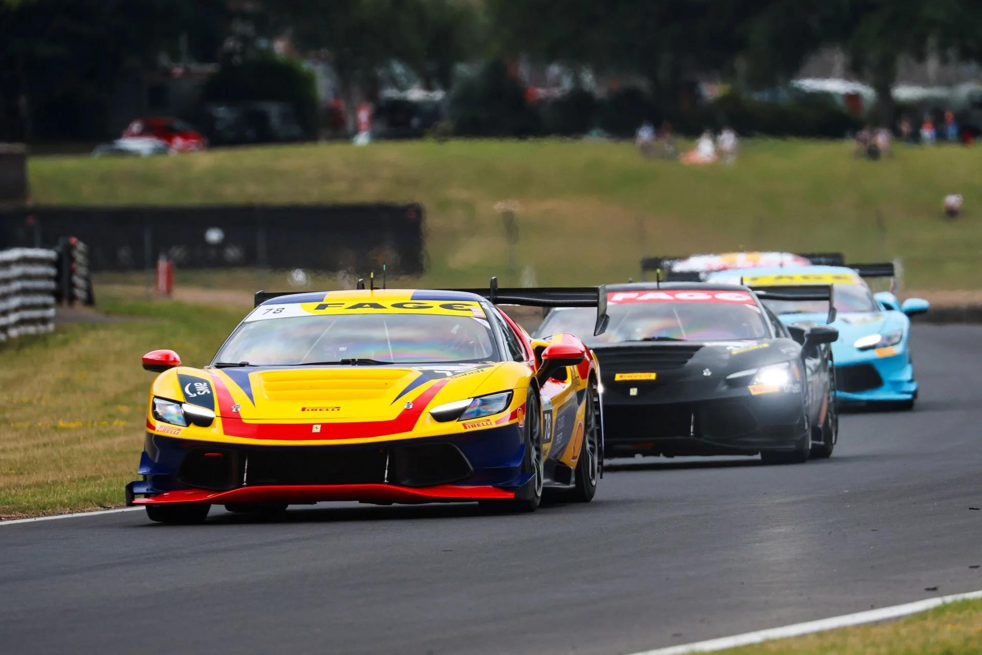 Ferrari Challenge UK Thrills at Brands Hatch as Yates and Dewhirst Dominate Round 3