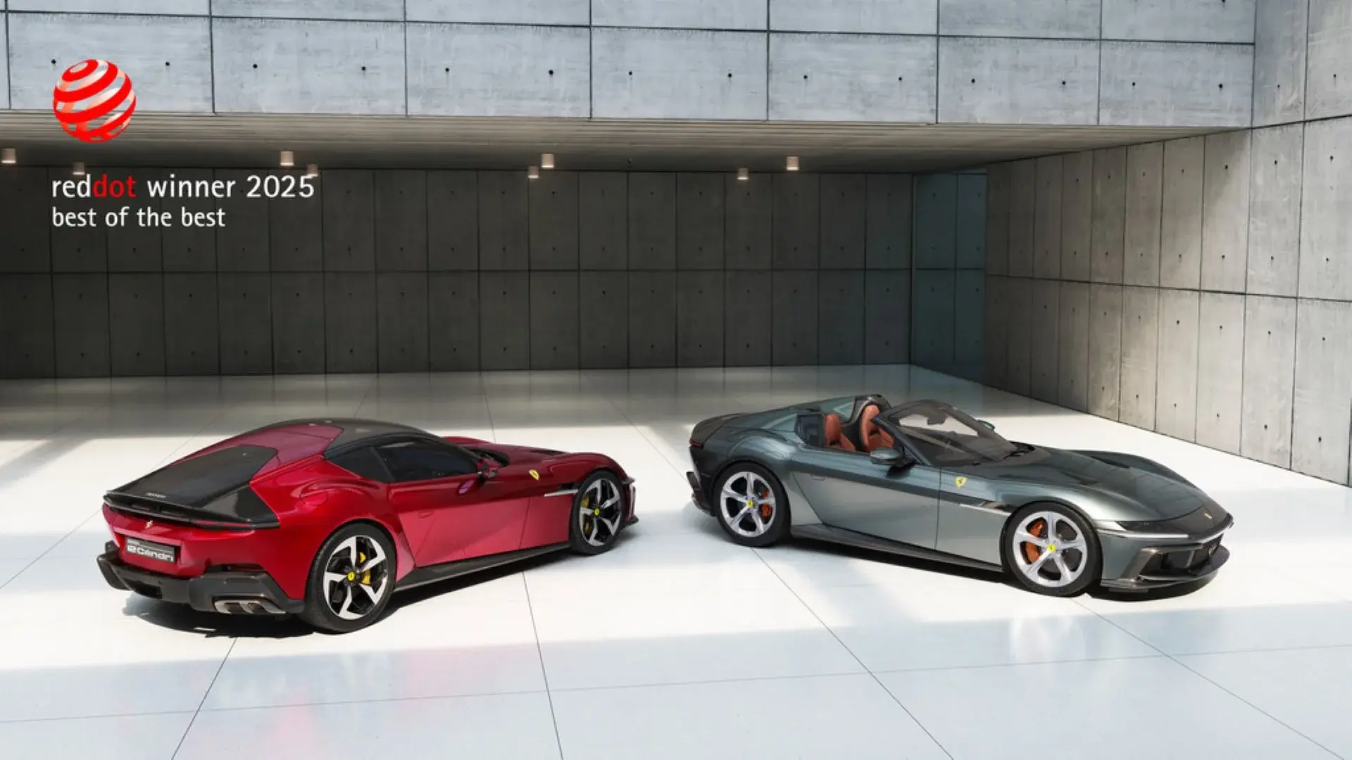 Ferrari Dominates 2025 Red Dot Awards with Trio of Design Masterpieces