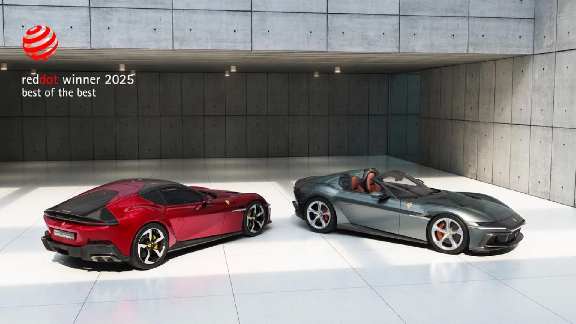 Ferrari Dominates 2025 Red Dot Awards with Trio of Design Masterpieces