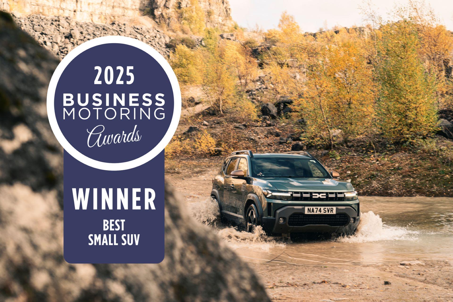 Dacia Duster Named ‘Best Small SUV’ at 2025 Business Motoring Awards: Versatility, Value and Capability for SMEs