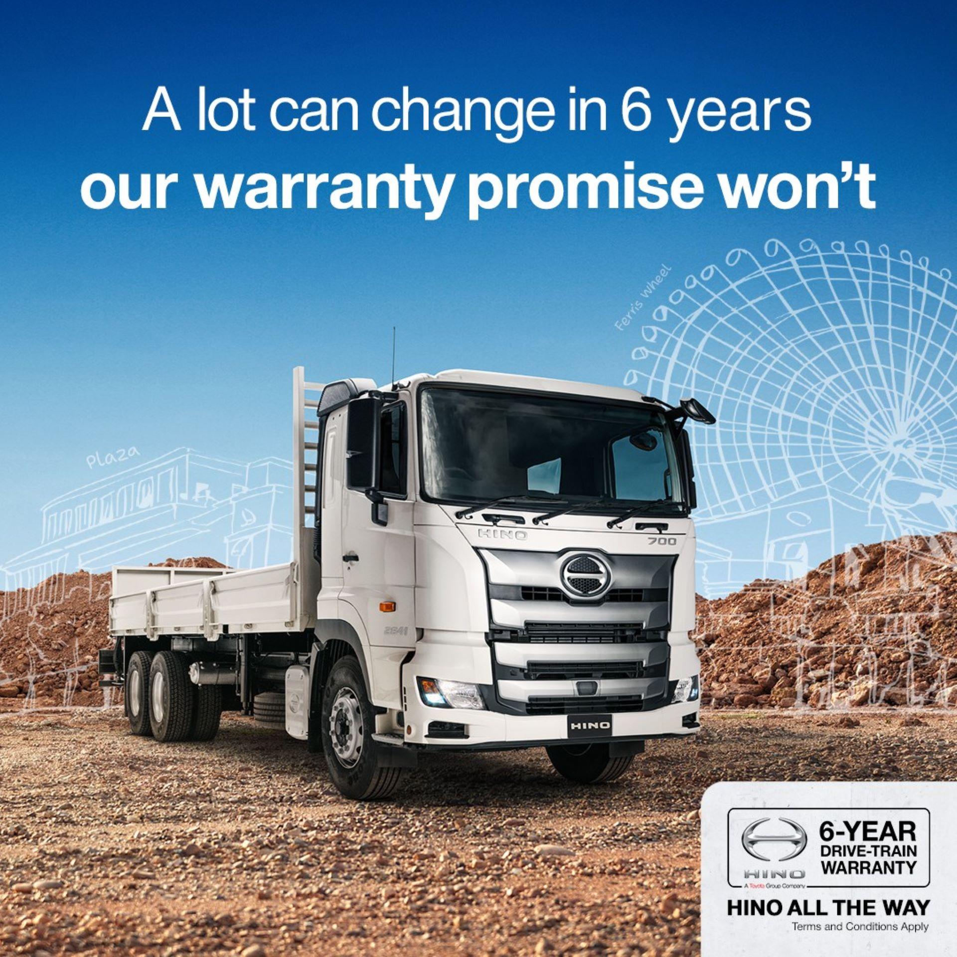 Hino South Africa Launches Industry-Leading Six-Year Driveline Warranty