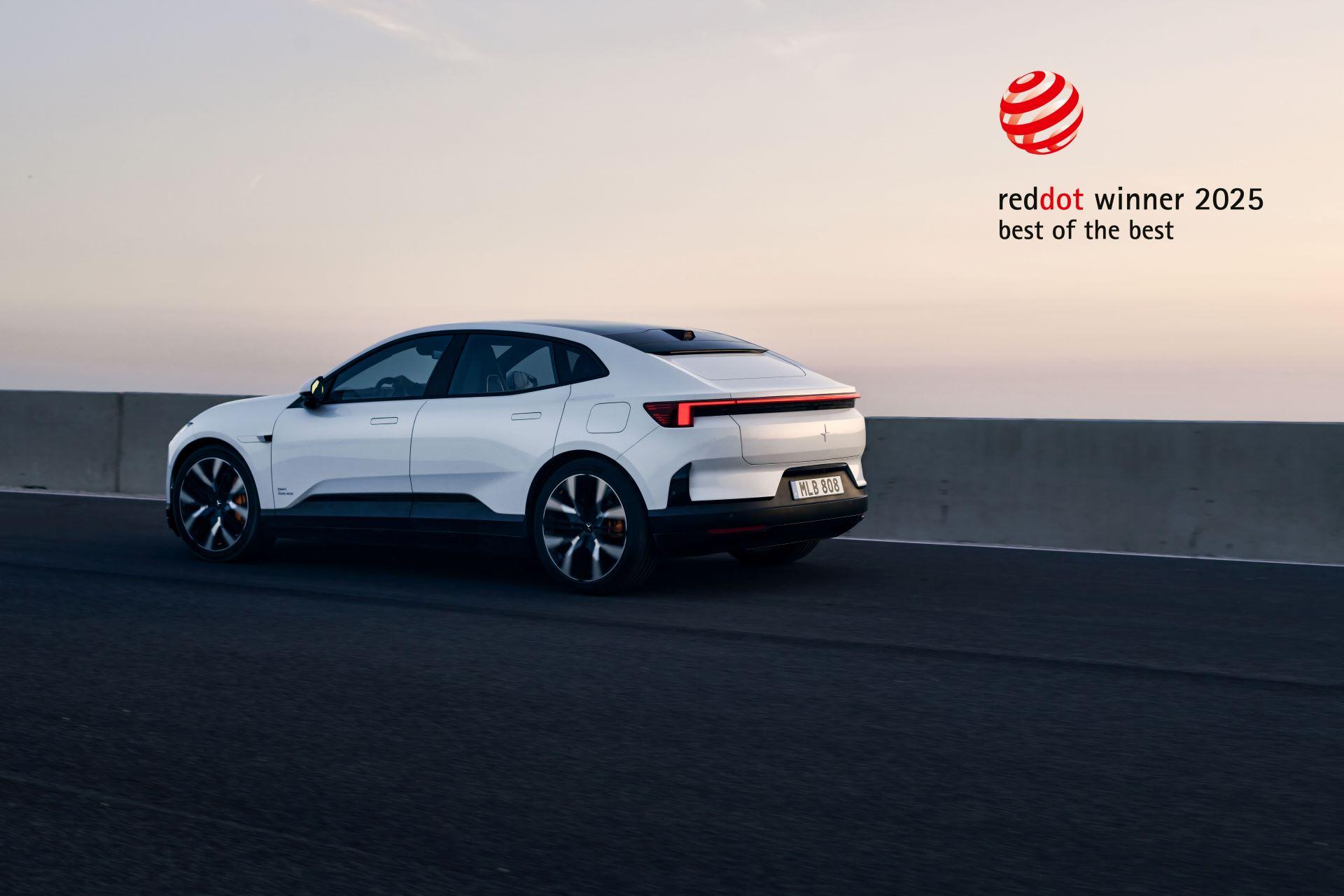 Polestar 4 Earns Coveted Red Dot “Best of the Best” Design Award for 2025