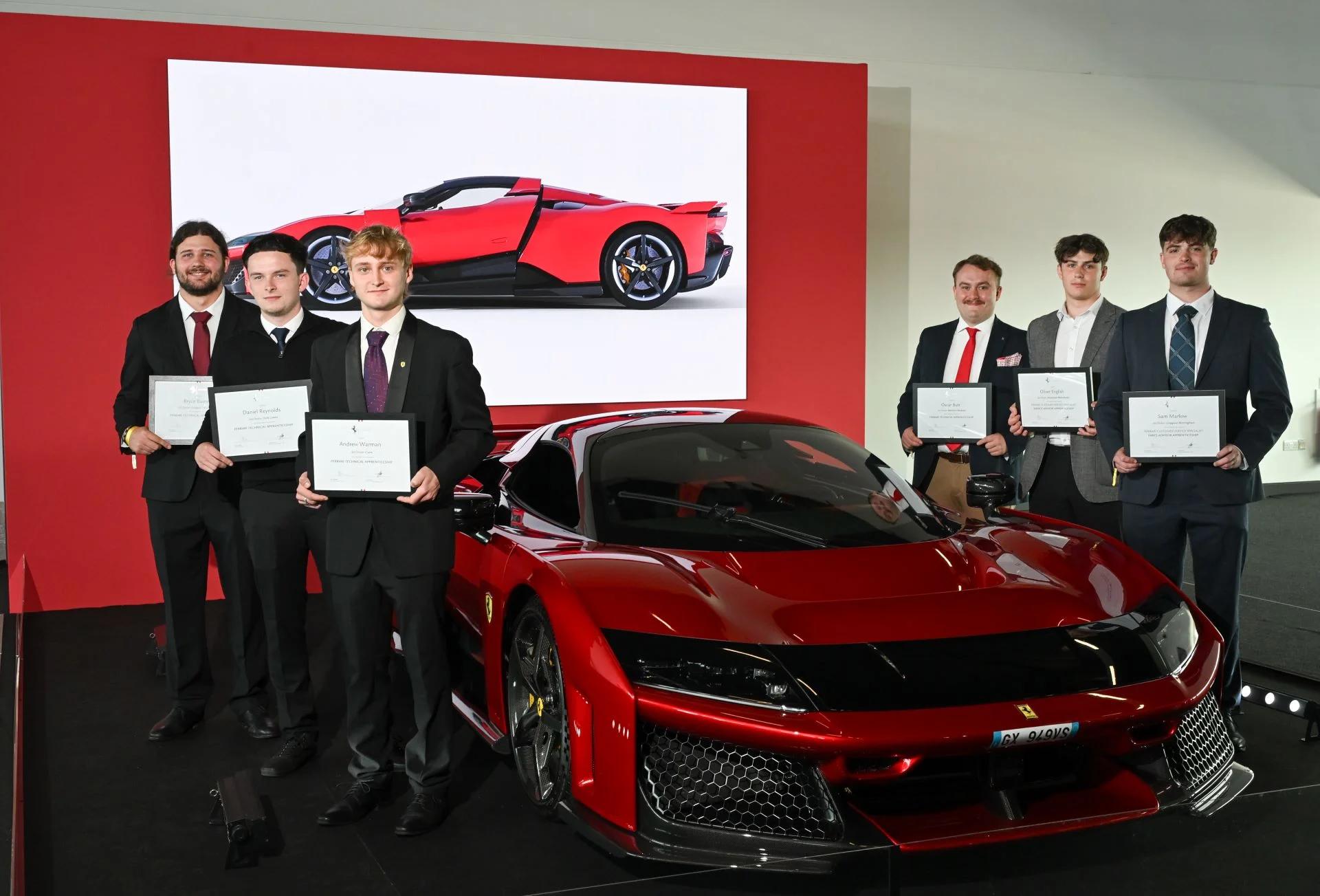 Ferrari Celebrates Graduation of Six New Apprentices at Silverstone Finale