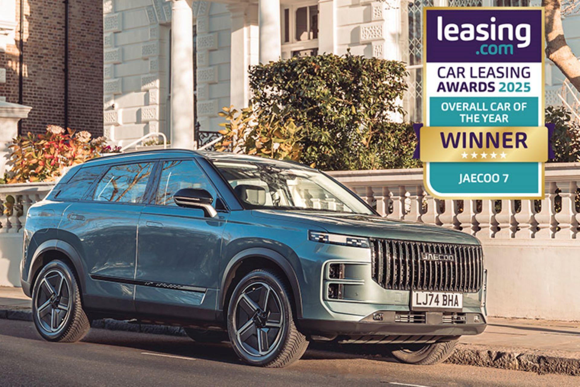 JAECOO 7 Named Overall Car of the Year at Leasing.com Awards 2025