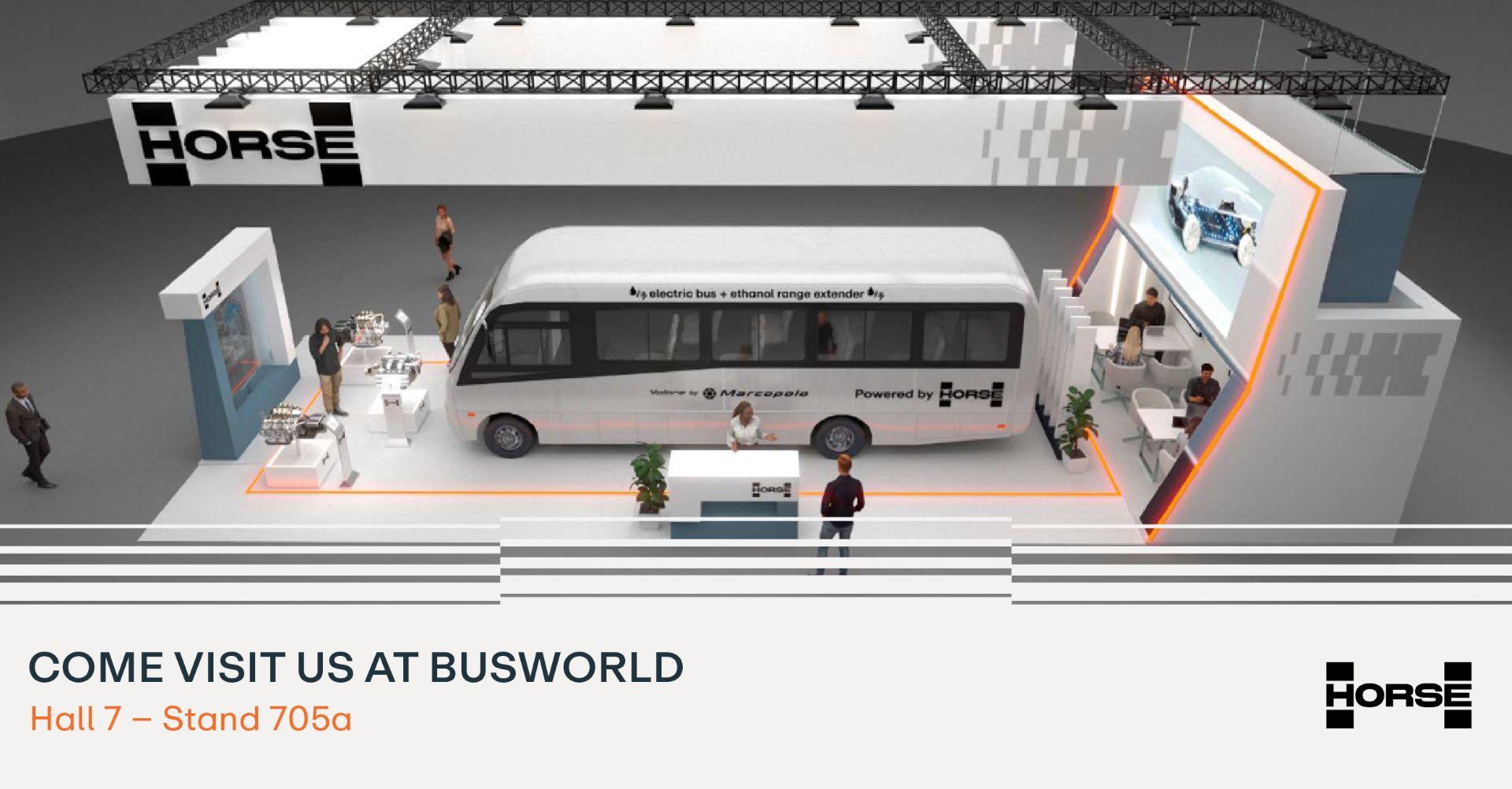 Horse Powertrain Drives the Future of Low-Emission Mobility at Busworld Europe 2025