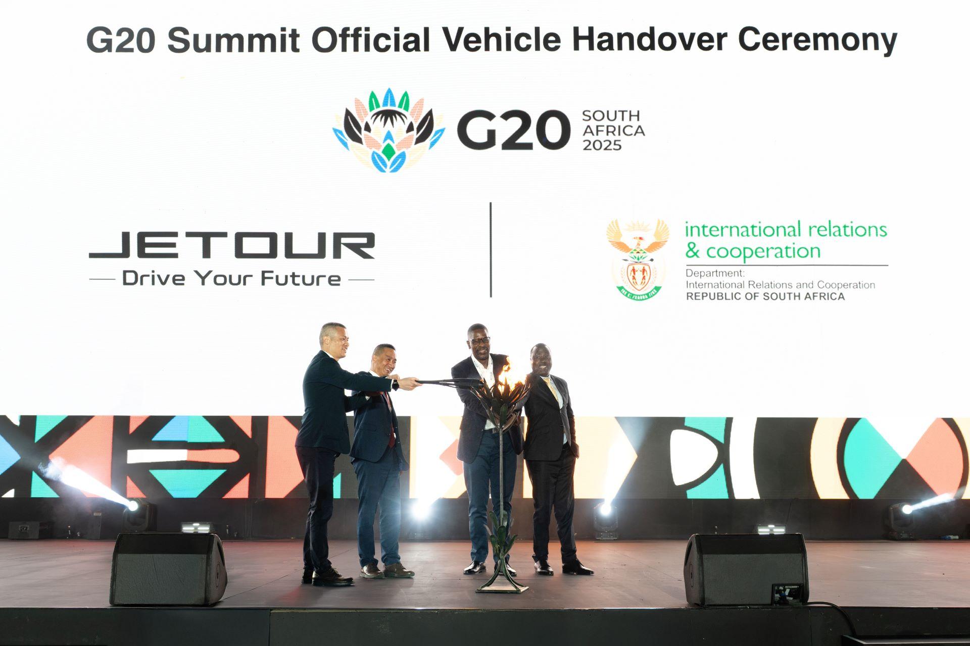 Jetour Powers G20 Summit with VIP T-Series Convoy Fleet