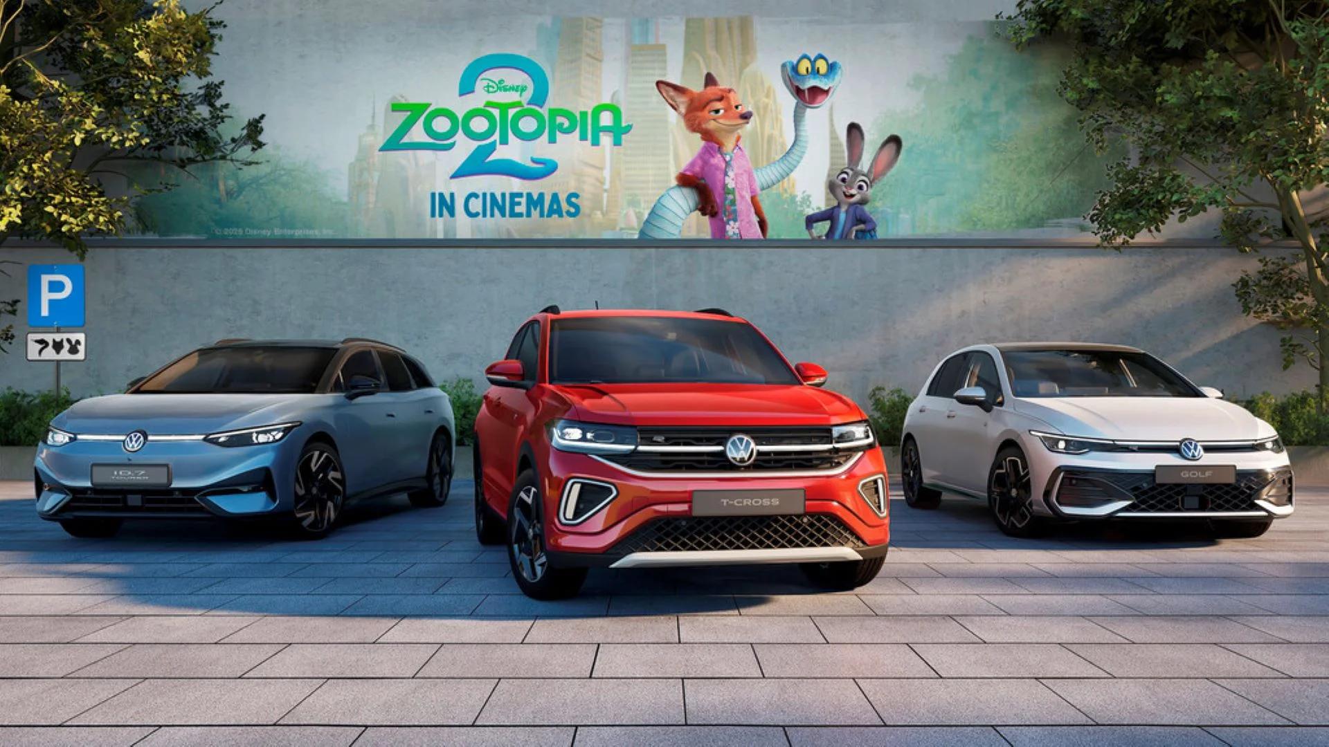 Volkswagen Gets ‘Zootopified’ in Disney’s Zootopia 2 with All-Electric ID. Lineup