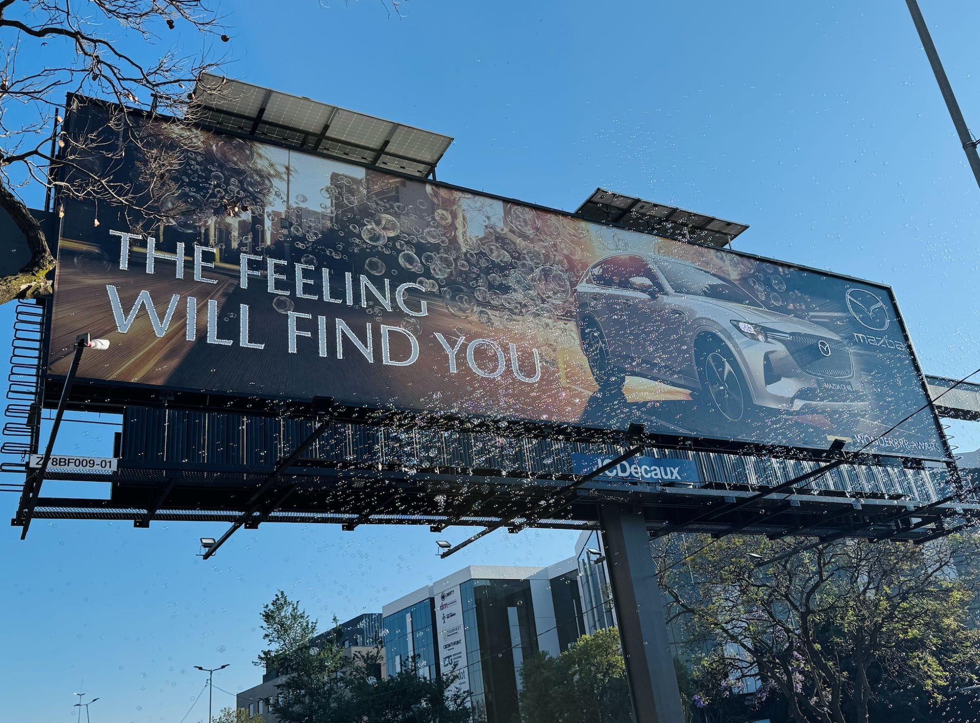 Mazda’s Bubble Billboard Brings Wonderrrr to the Skies of Menlyn
