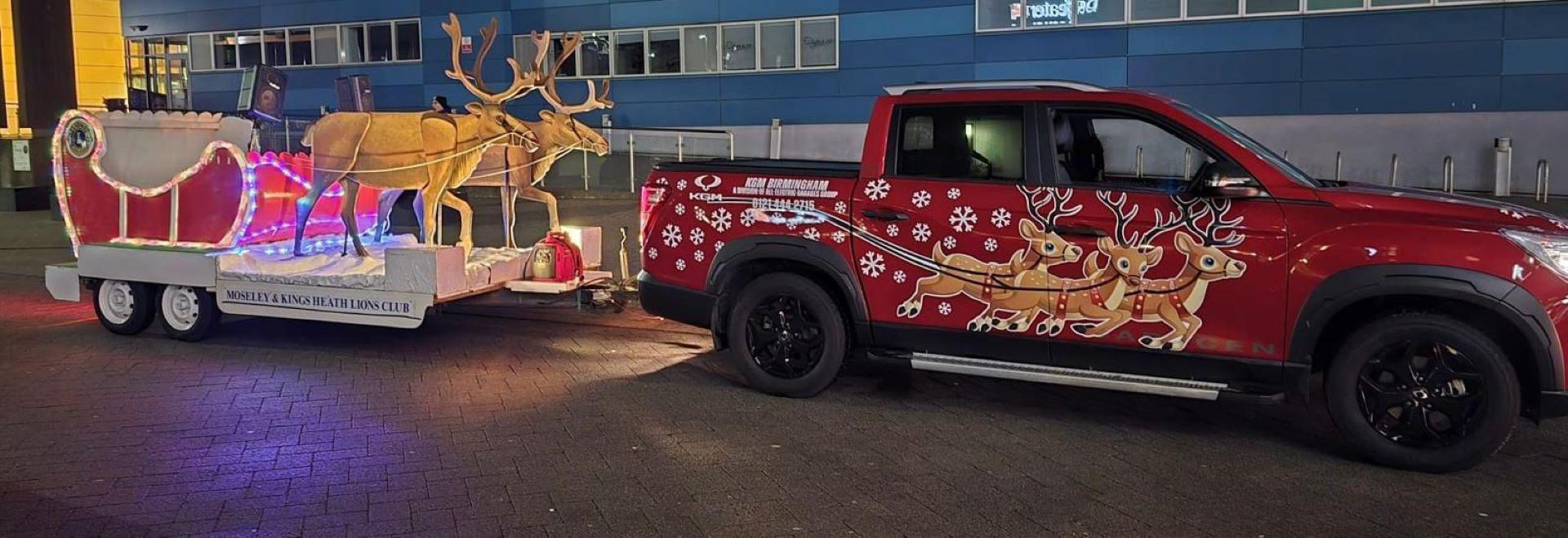 KGM Birmingham Helps Santa Trade Reindeer Power for Musso Muscle on 2025 Santa Sleigh Routes