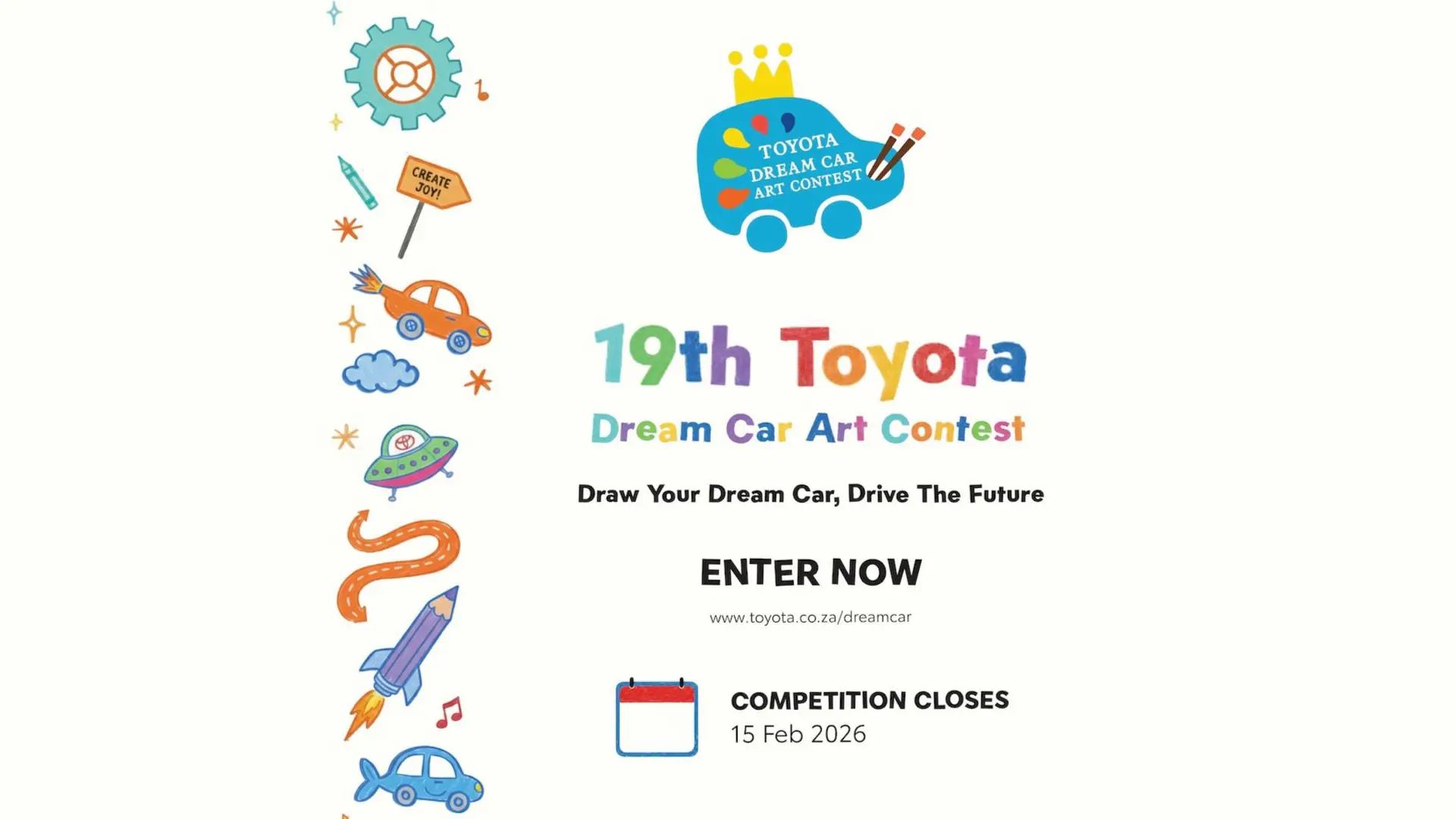 Toyota South Africa Launches 19th Dream Car Art Contest, Inspiring the Innovators of Tomorrow