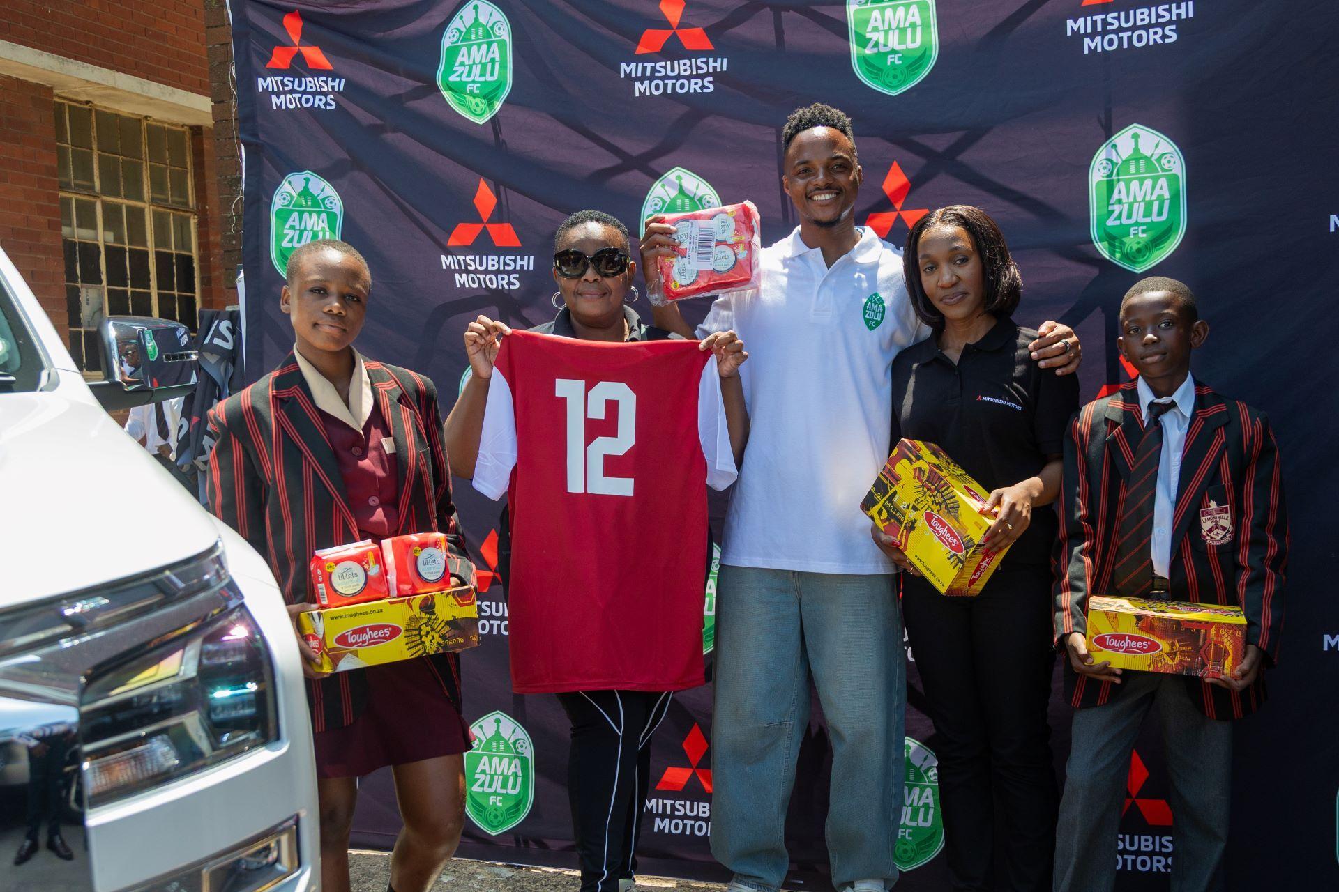 Mitsubishi Motors and AmaZulu FC Kick Off Back-to-School Initiative at Lamontville High