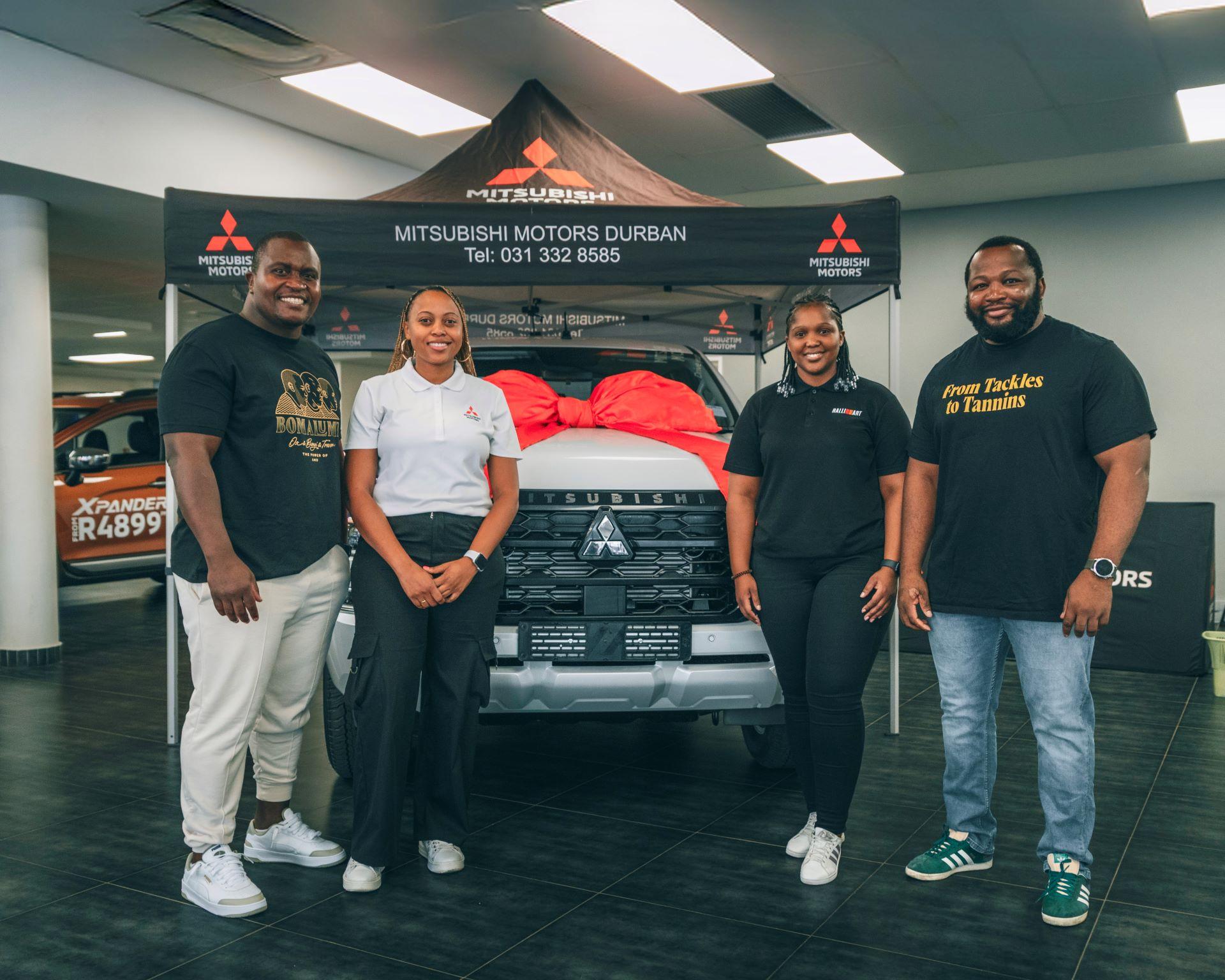 Ox Nché and Trevor Nyakane Drive into the Mitsubishi Family with the Next-Gen Triton